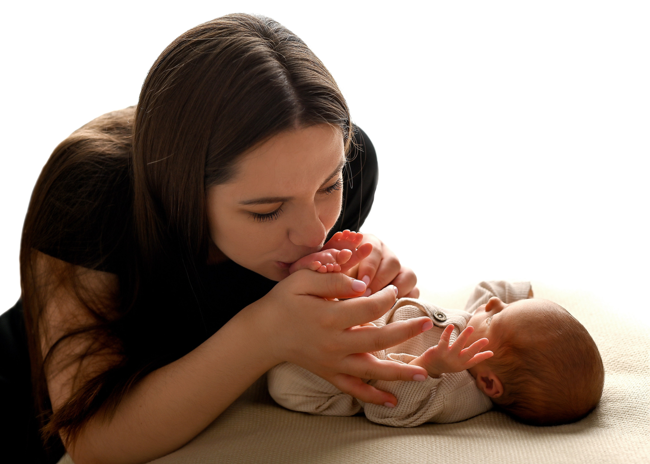 Лайфстайл с элементами ньюборн. Фотограф новорождённых малышей в Краснодаре Татьяна Нагорная