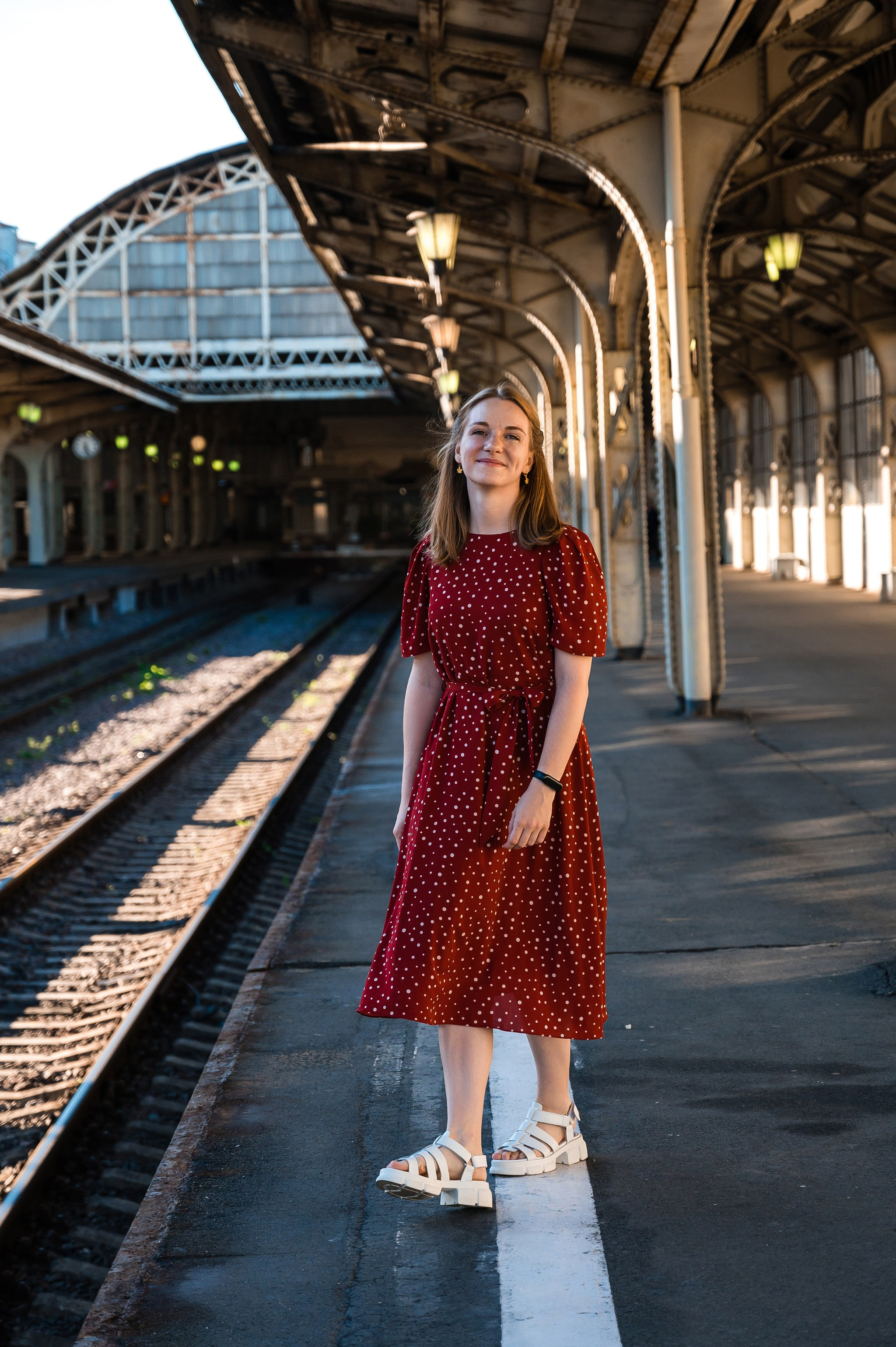 Пара на Витебском вокзале. Свадебный и семейный фотограф из Санкт-Петербурга Климов Анатолий