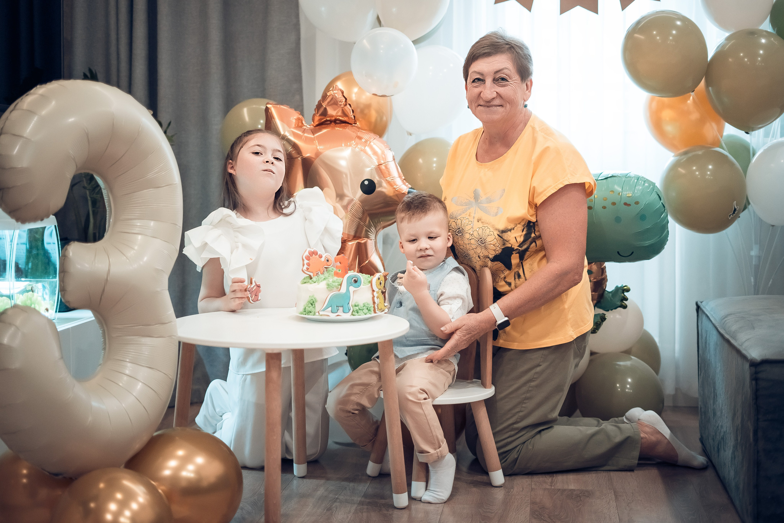 Дэвиду 3 годика