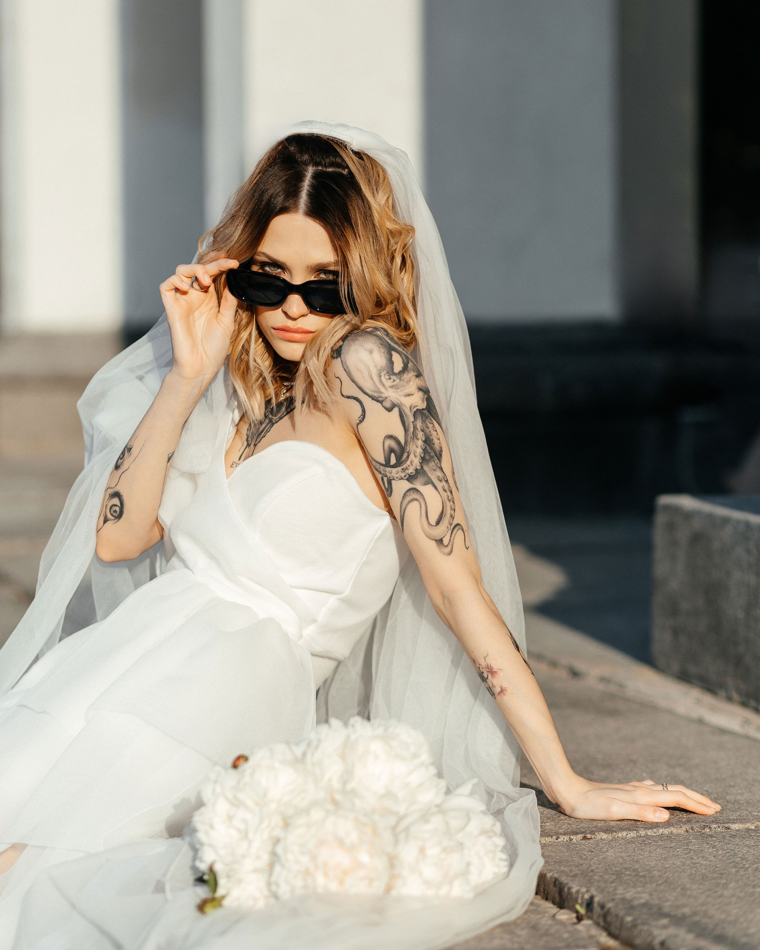 Необычная съемка невесты