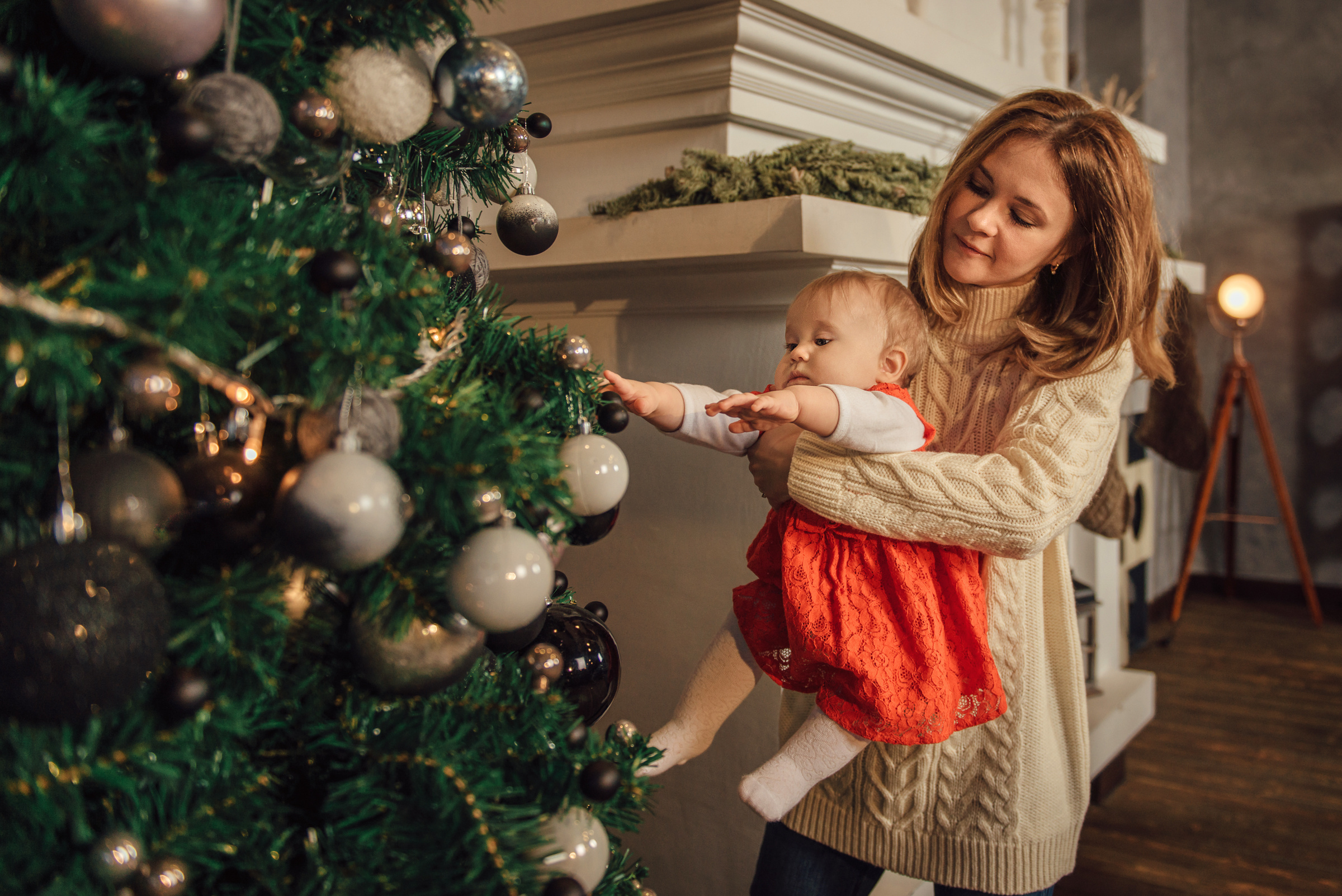 Семейная фотосессия под Новый Год в студии 212. Свадебный фотограф в Санкт-Петербурге Венера Ахметова