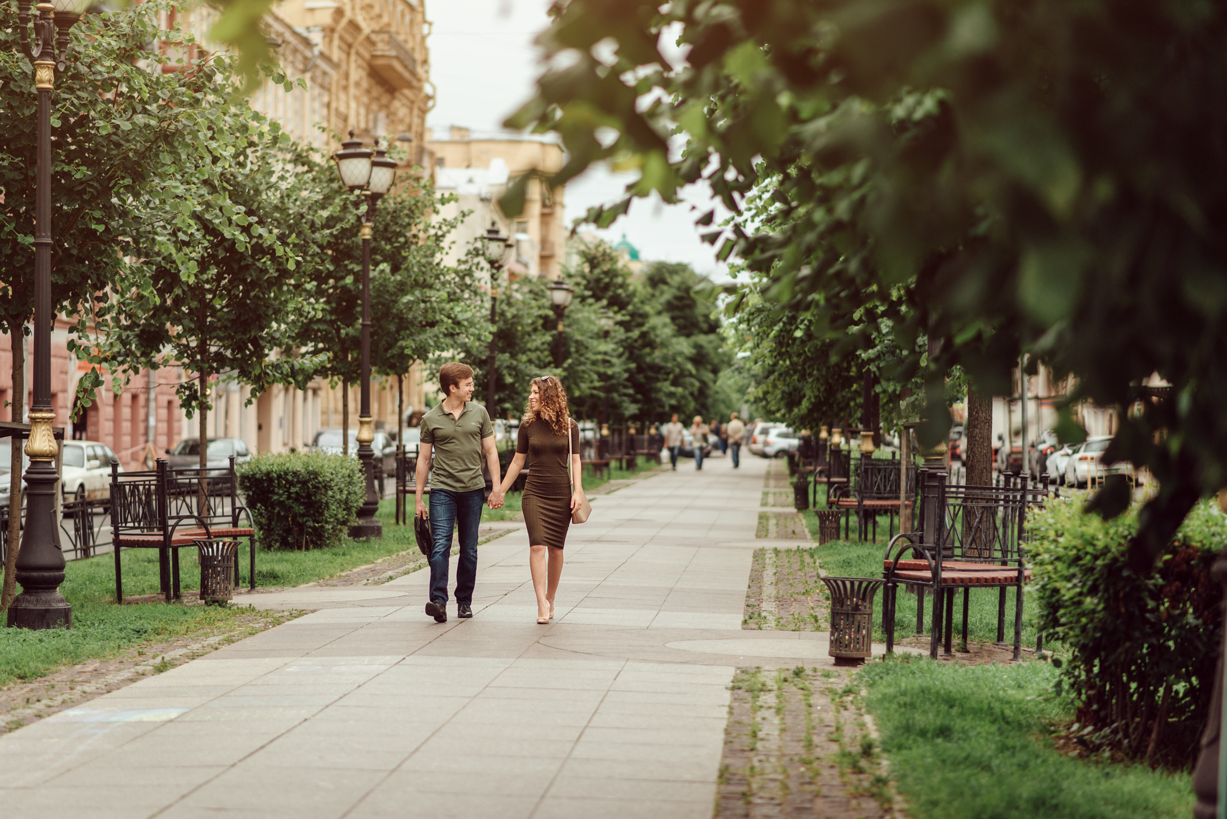 Предсвадебная фотосессия прогулка в центре Санкт-Петербурга. Свадебный фотограф в Санкт-Петербурге Венера Ахметова