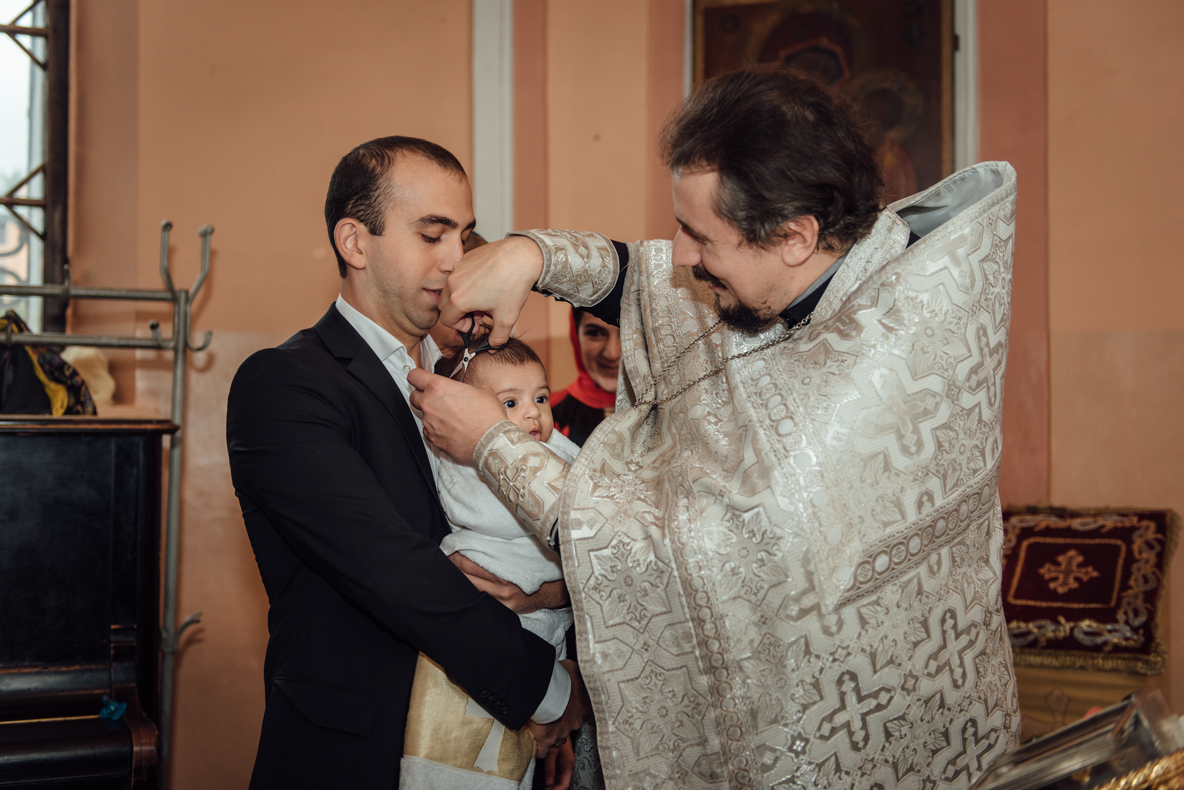 Крещение в храме Рождества св. Иоанна Предтечи, Чесменская церковь. Свадебный фотограф в Санкт-Петербурге Венера Ахметова