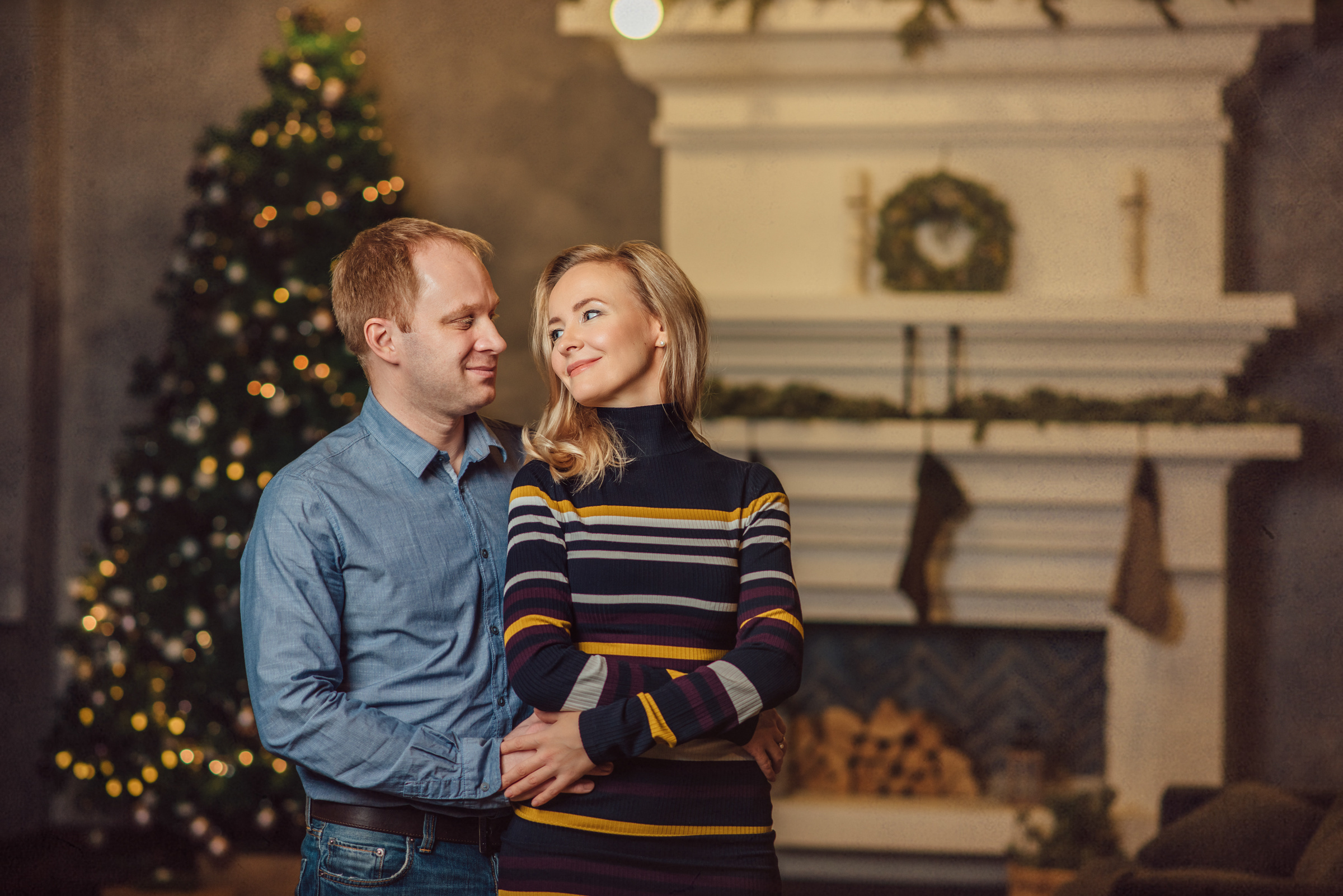 Новогодняя семейная фотосессия в студии 212. Свадебный фотограф в Санкт-Петербурге Венера Ахметова