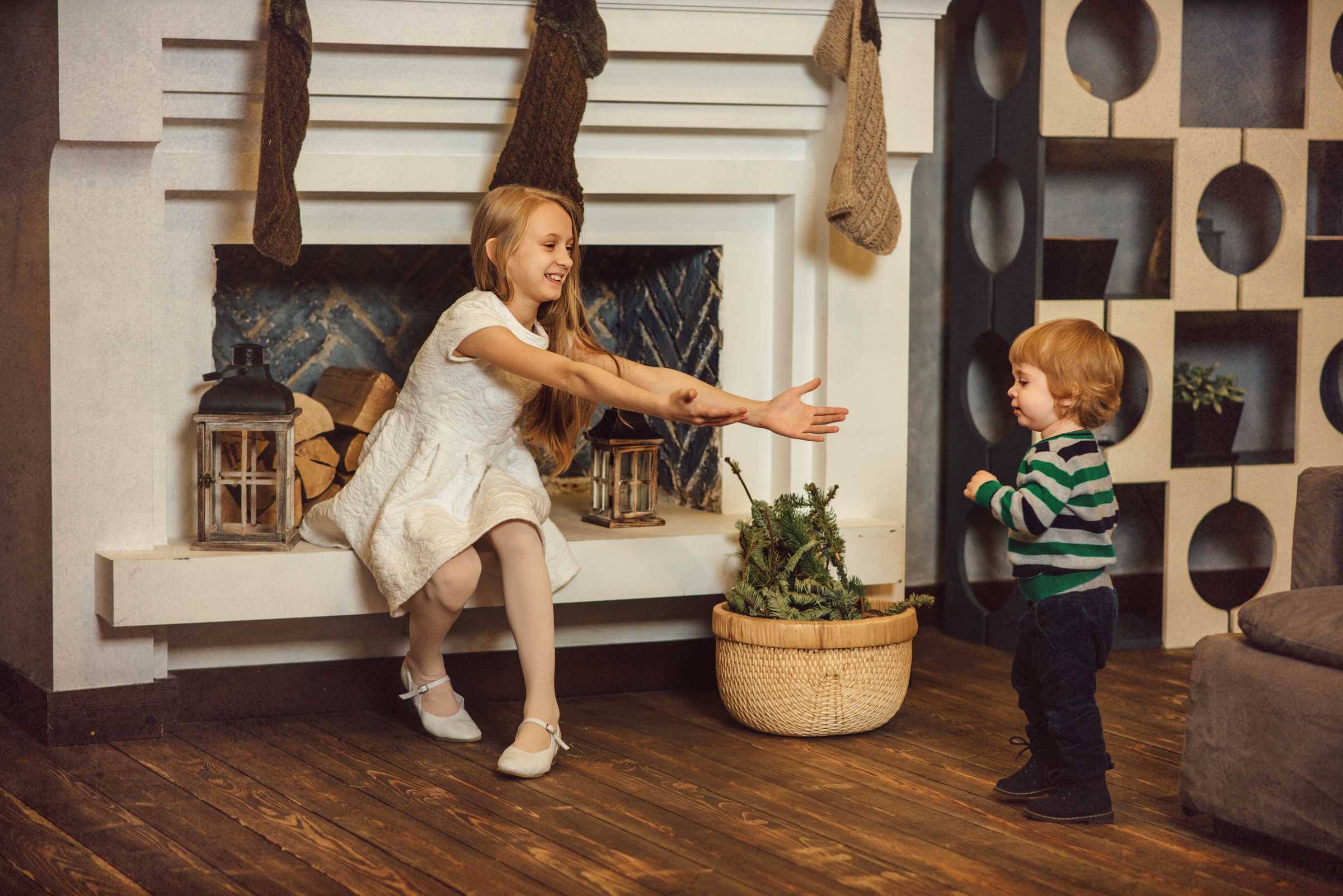 Новогодняя семейная фотосессия в студии 212. Свадебный фотограф в Санкт-Петербурге Венера Ахметова