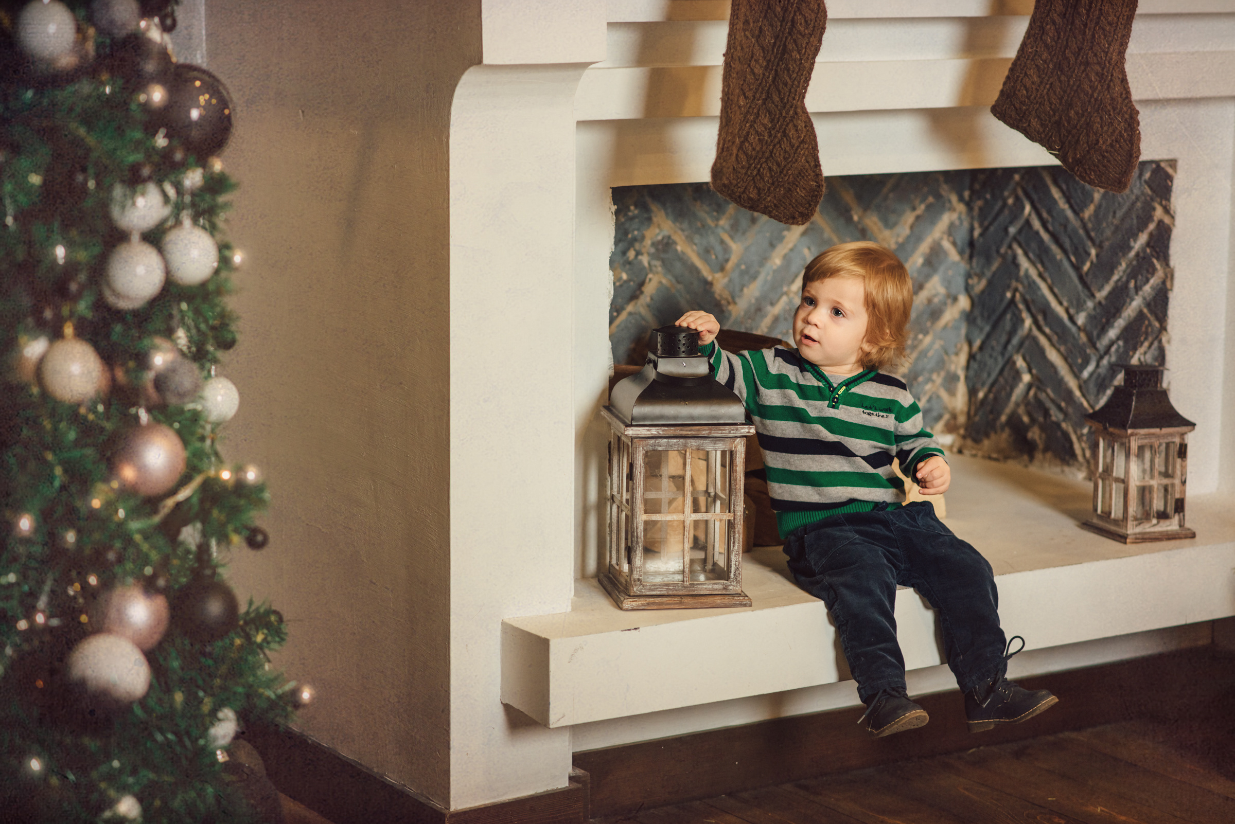 Новогодняя семейная фотосессия в студии 212. Свадебный фотограф в Санкт-Петербурге Венера Ахметова