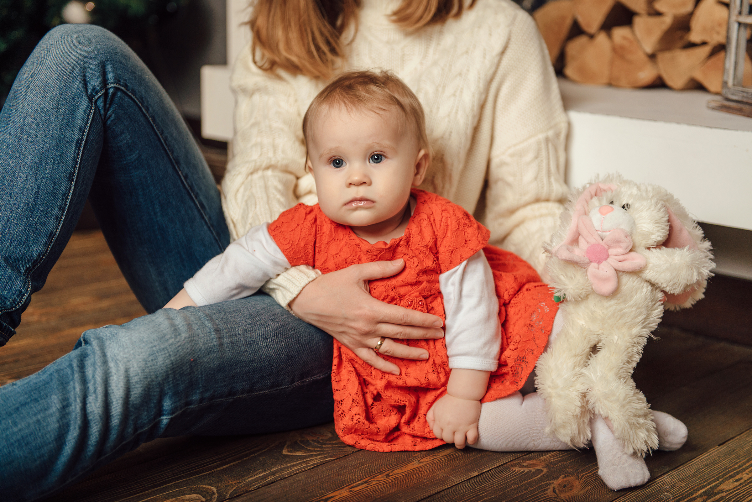 Семейная фотосессия под Новый Год в студии 212. Свадебный фотограф в Санкт-Петербурге Венера Ахметова