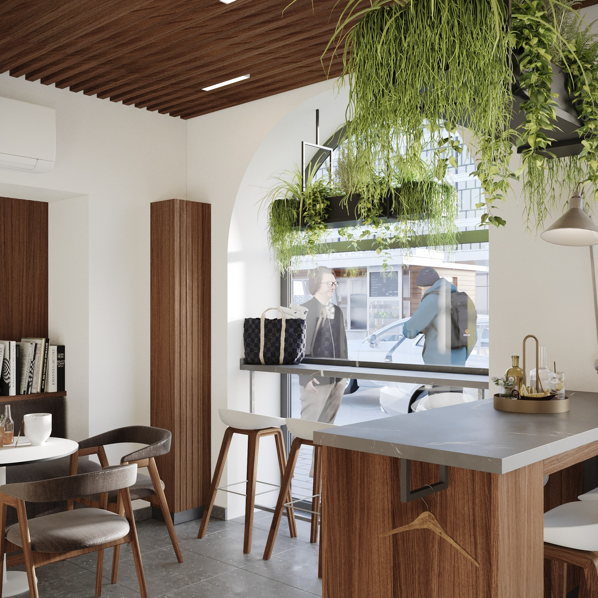 Визуализация кофейни. Студия 3d визуализации Arcviz