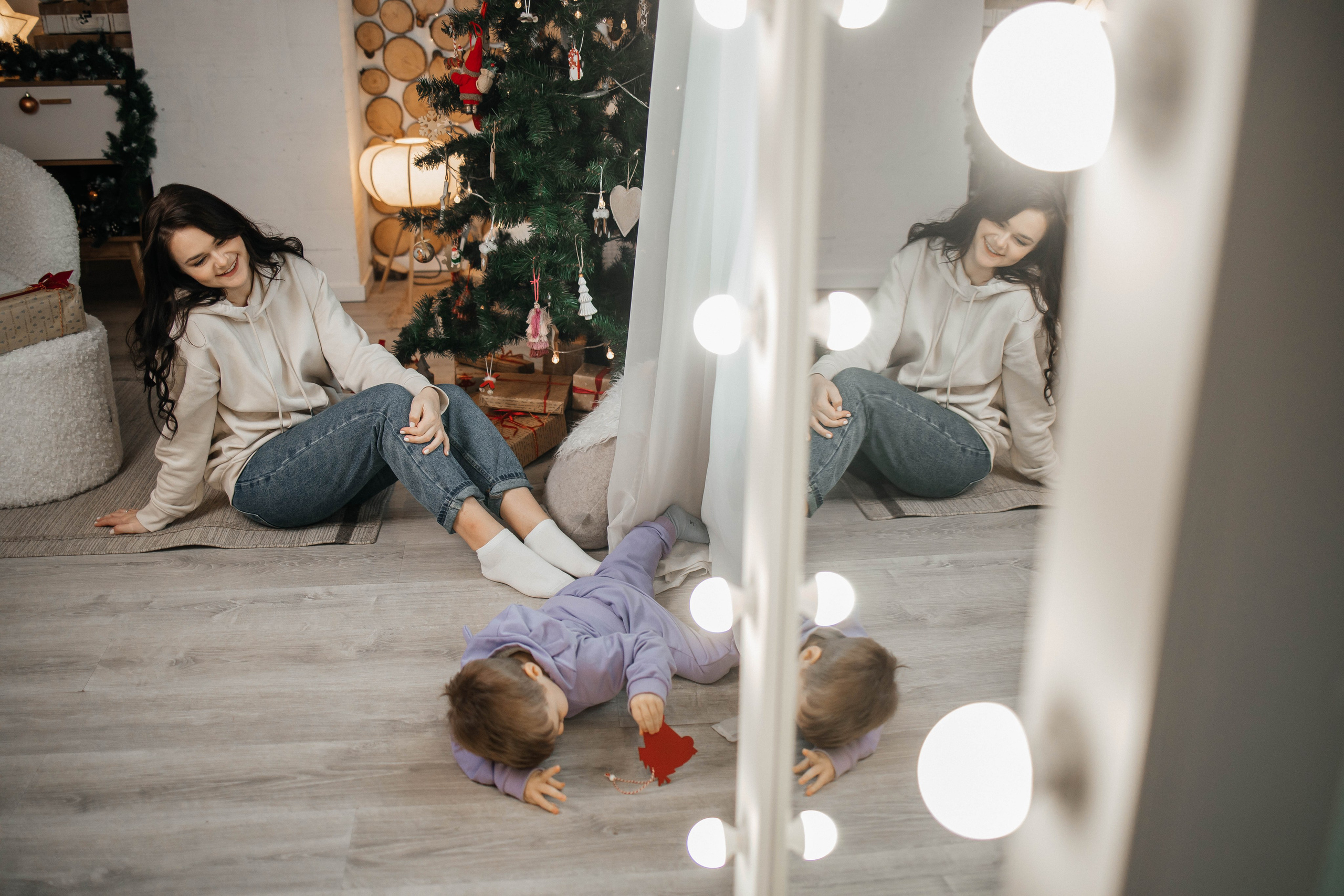 Валерия с сыном Пашей. Студия Kotophot. Фотограф в Красногорске Инна Романова, индивидуальные съемки, лавстори