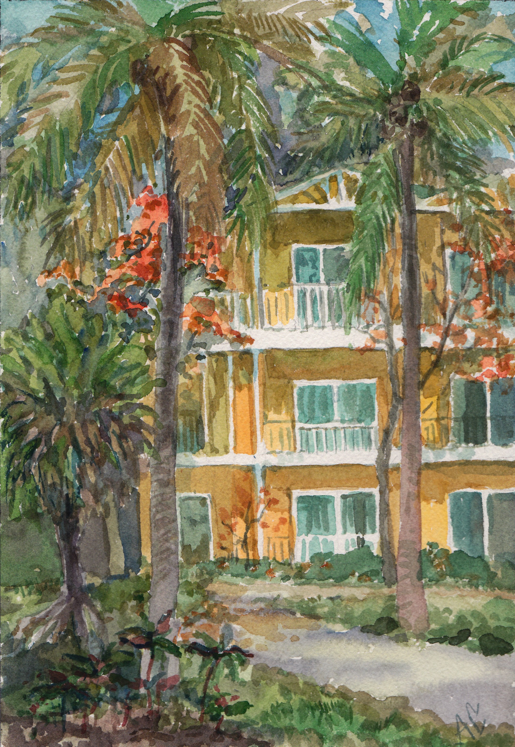 Акварель. Aleksandra Serova, artist