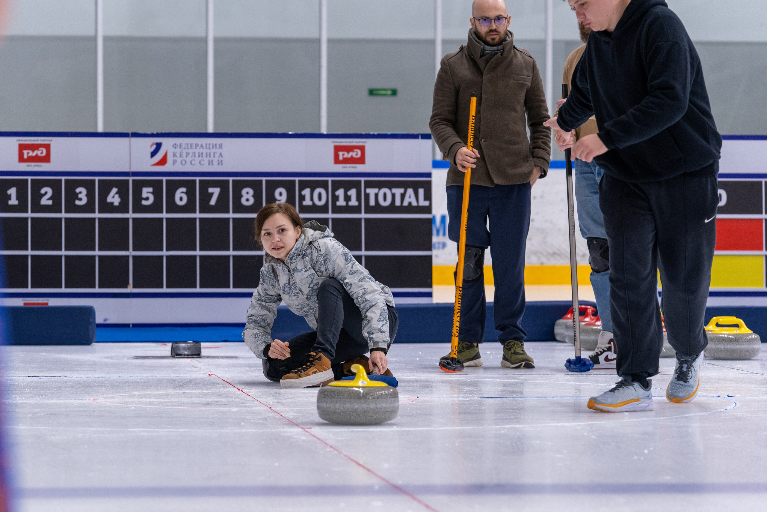 Керлинг для компании Р-Фарм. Репортажный фотограф в Красной Поляне и Сочи Павлюченко Екатерина