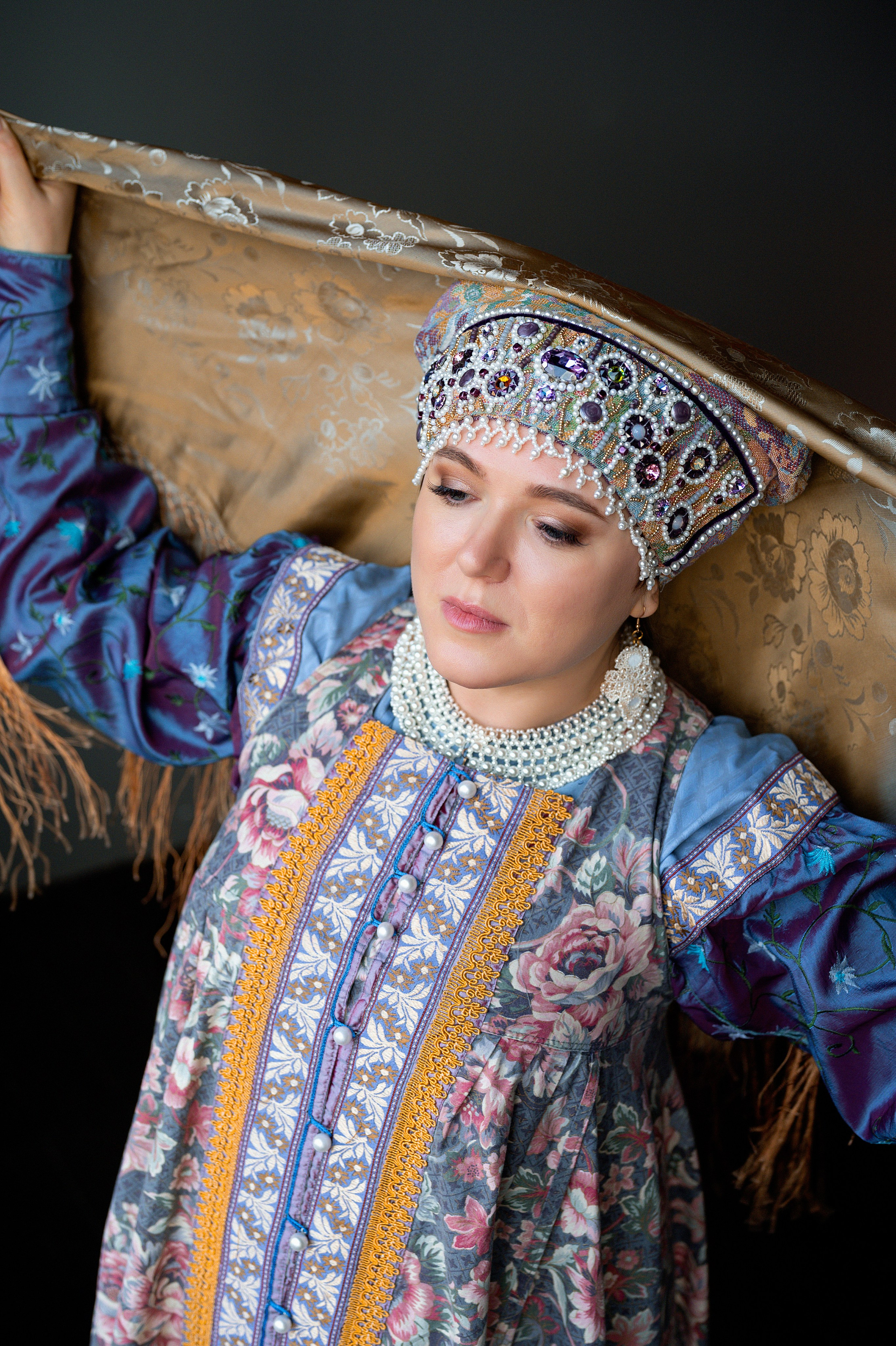 Фотосессия в русском народном костюме. Фотограф Юлия Кондратьева