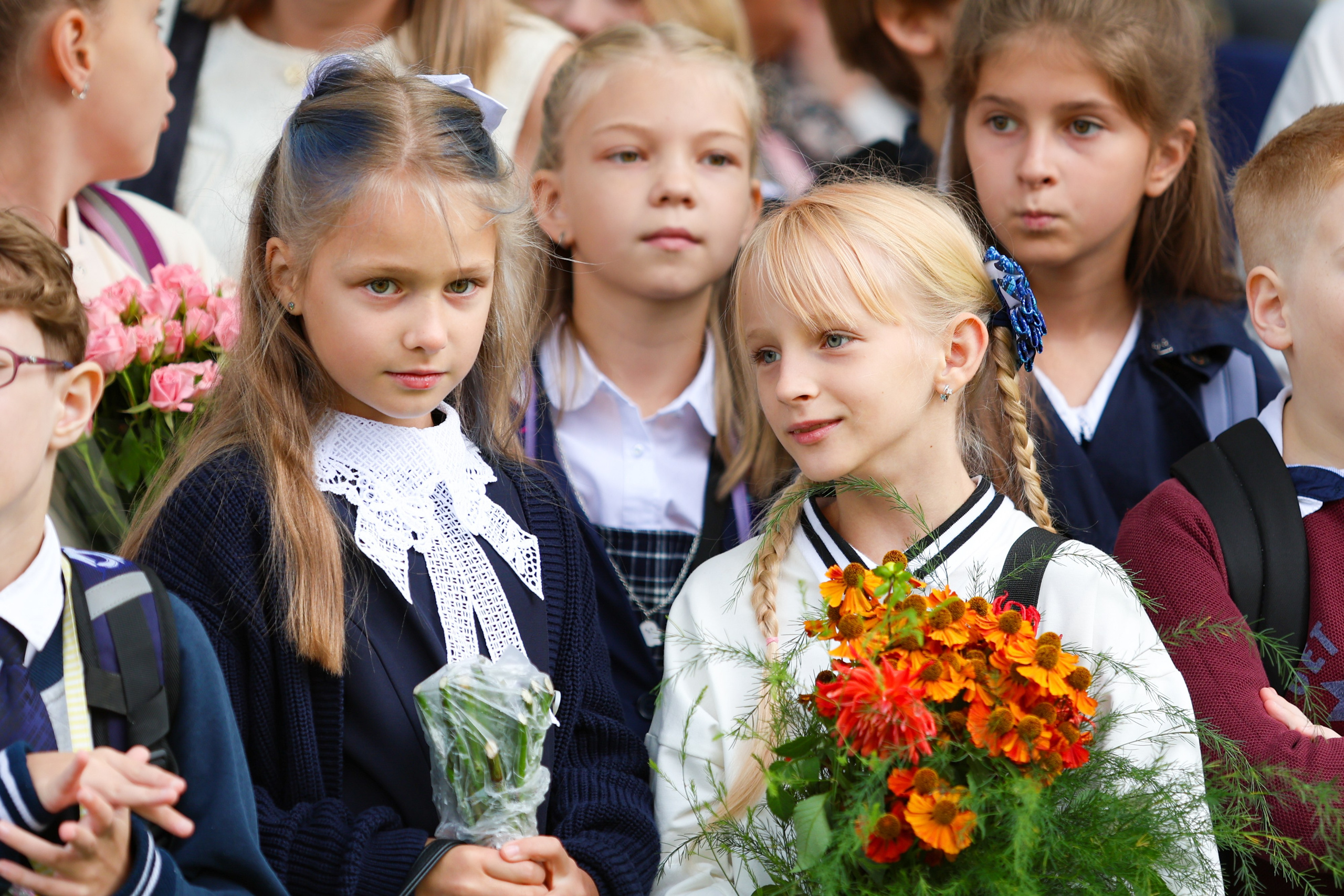 1 сентября в школе № 500. Фотограф Дарья Попова
