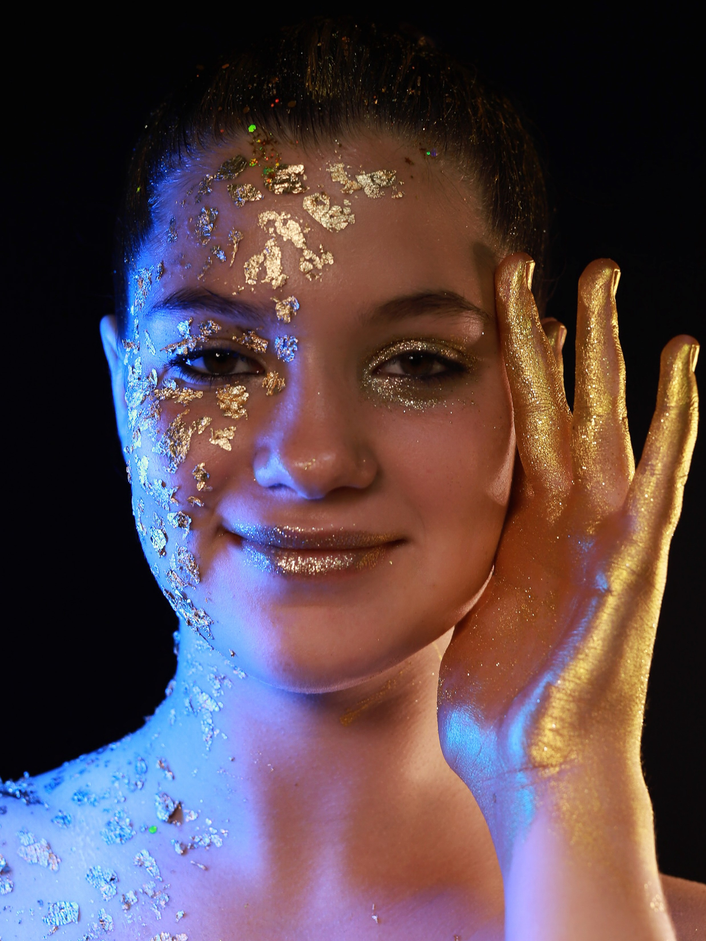 Портреты с глитер. Фотограф Юлия Мальцева