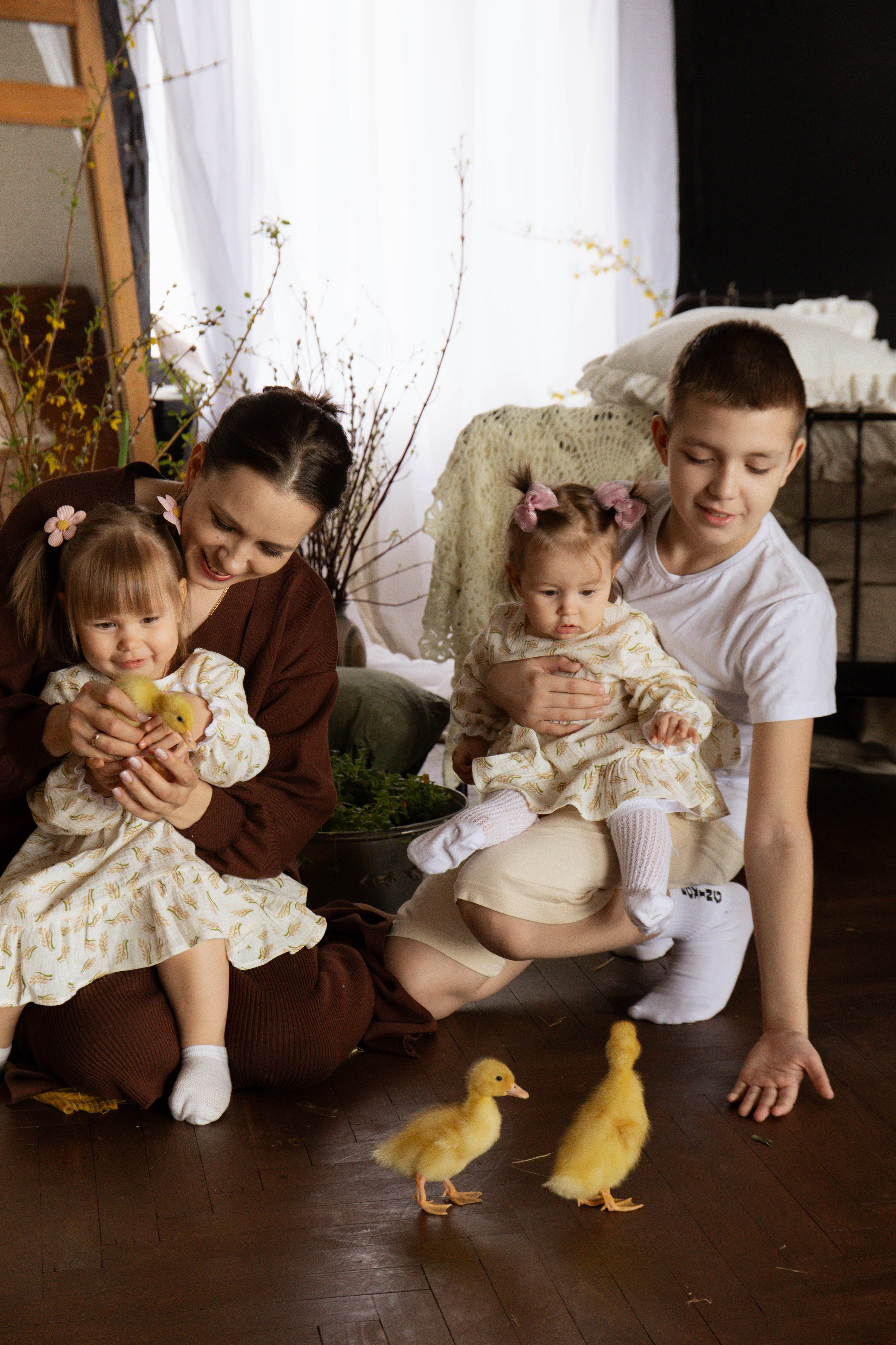 Марина с детками