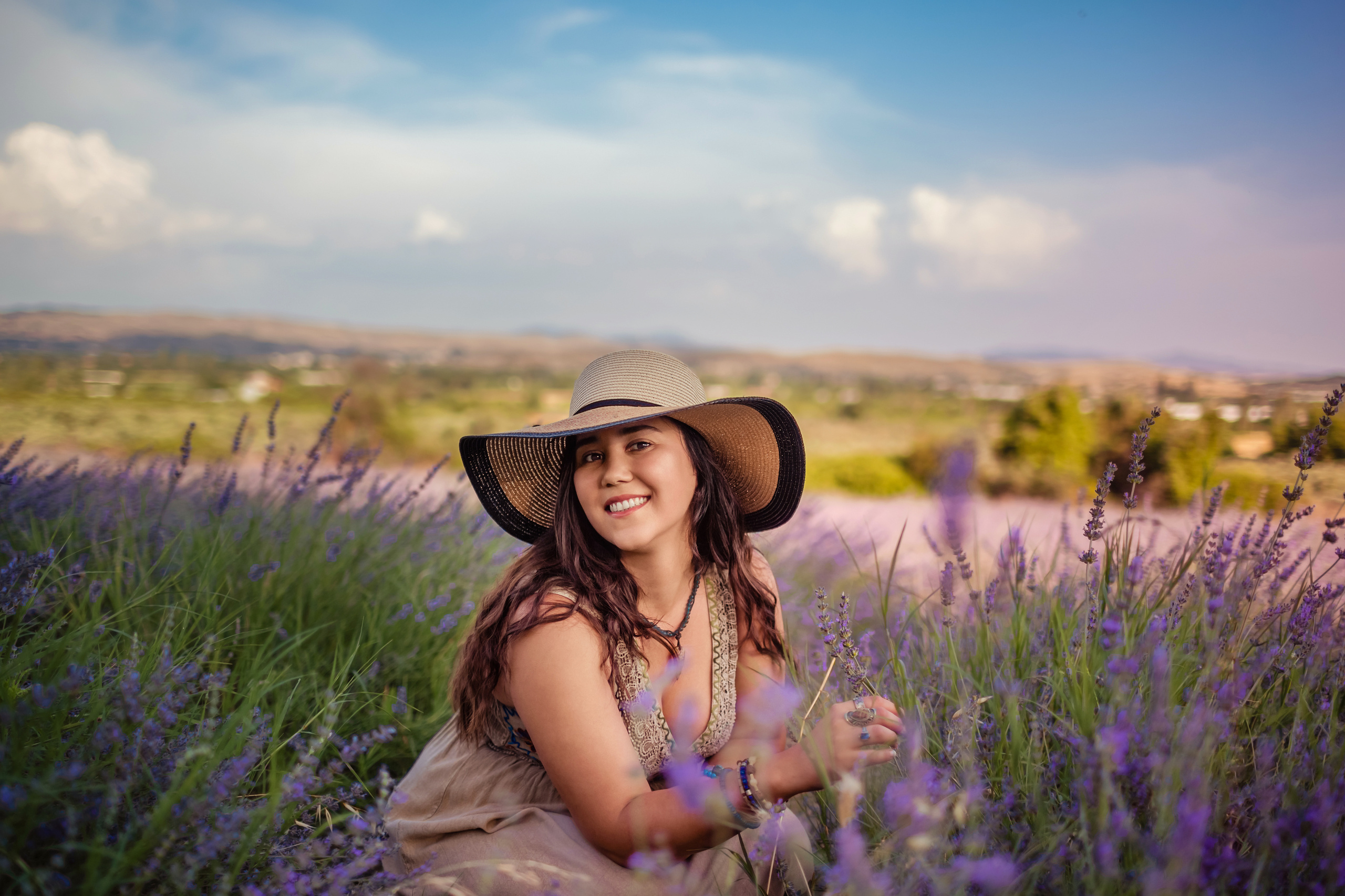 Photoshoot in lavender