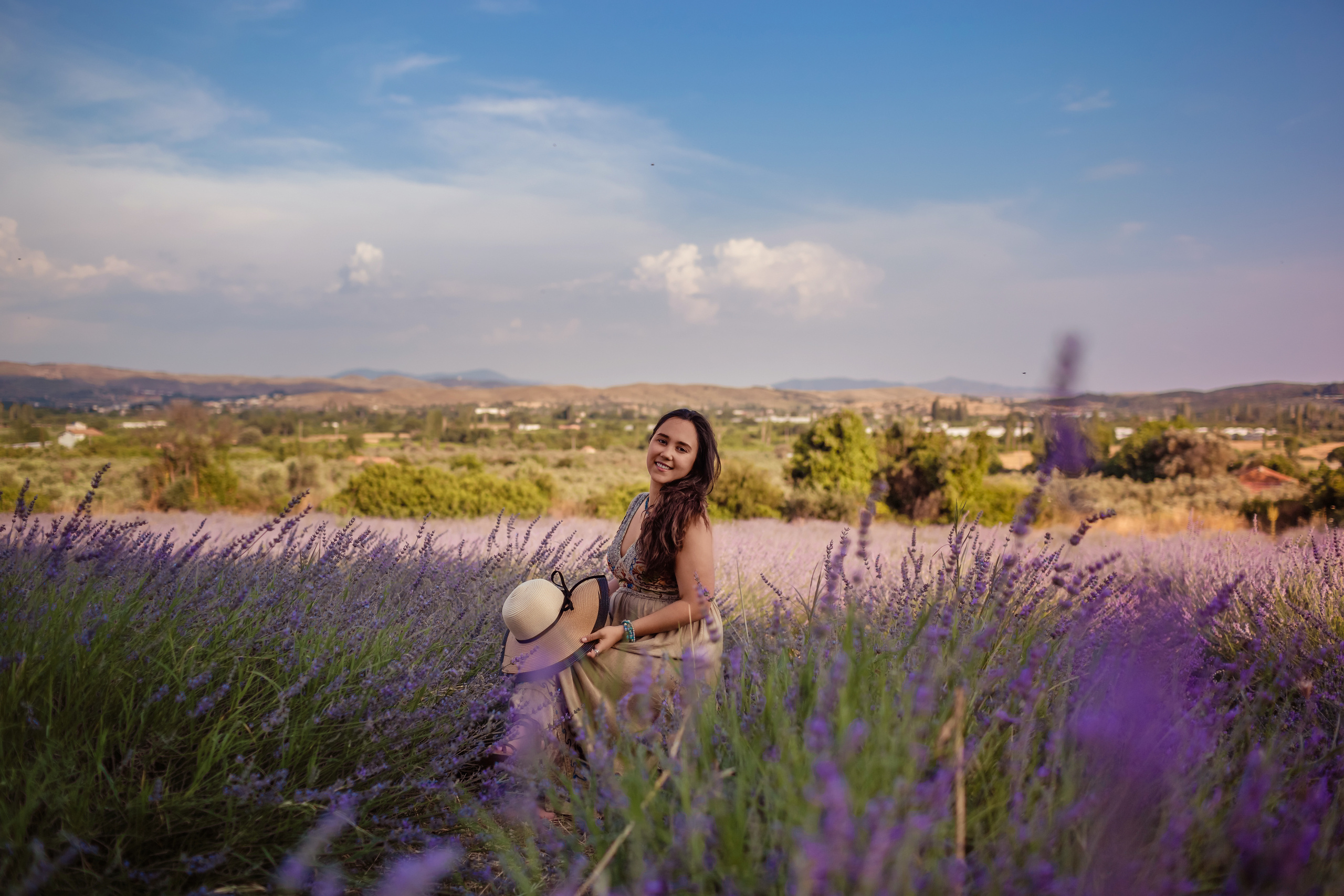 Photoshoot in lavender