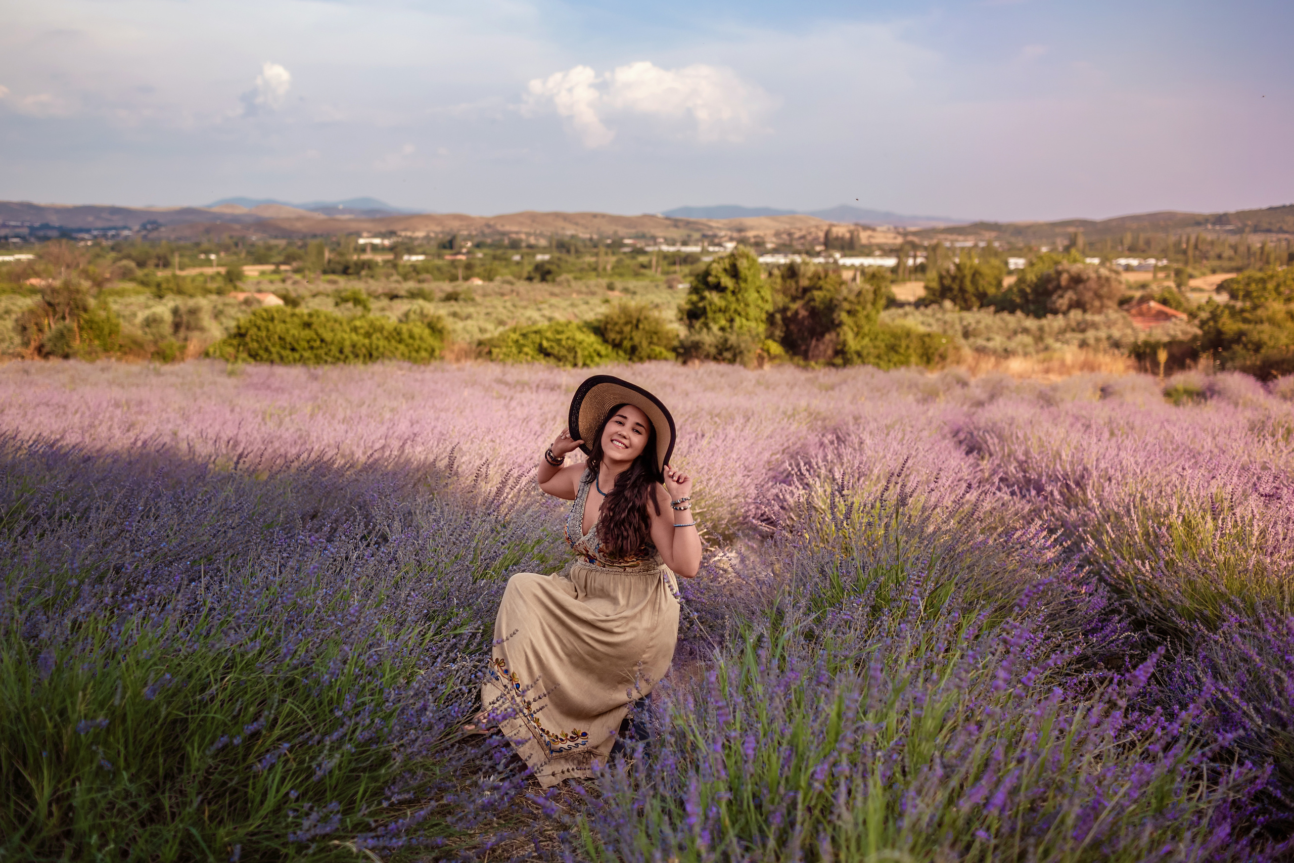 Photoshoot in lavender