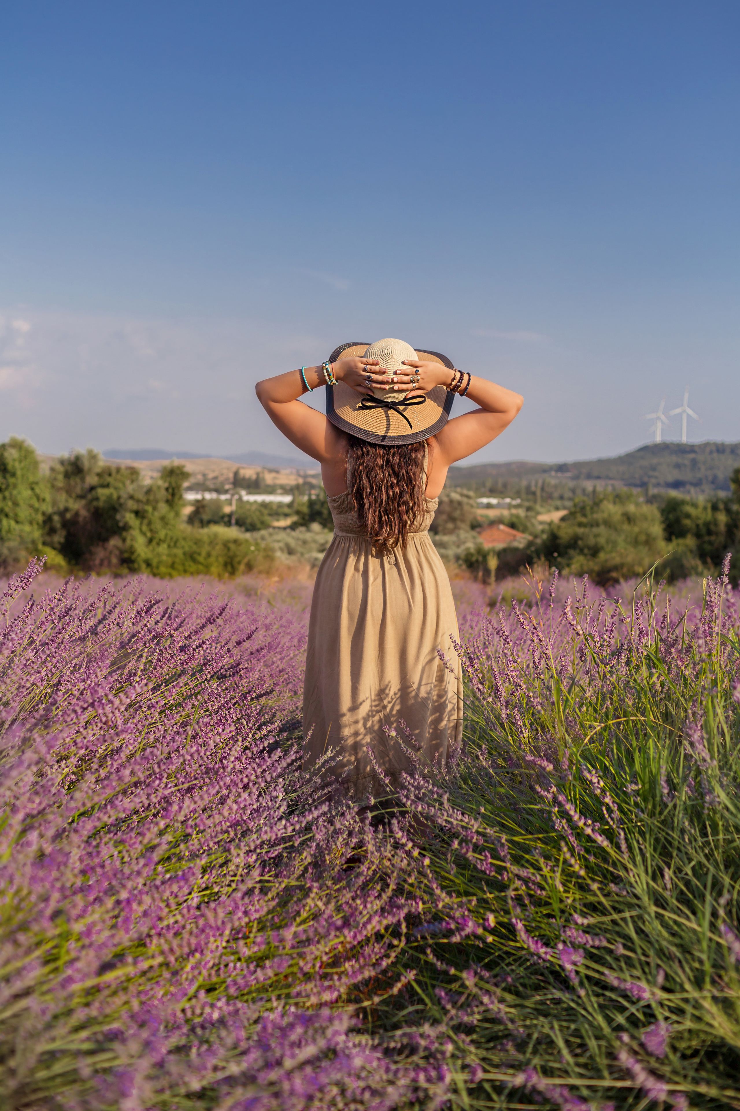 Photoshoot in lavender