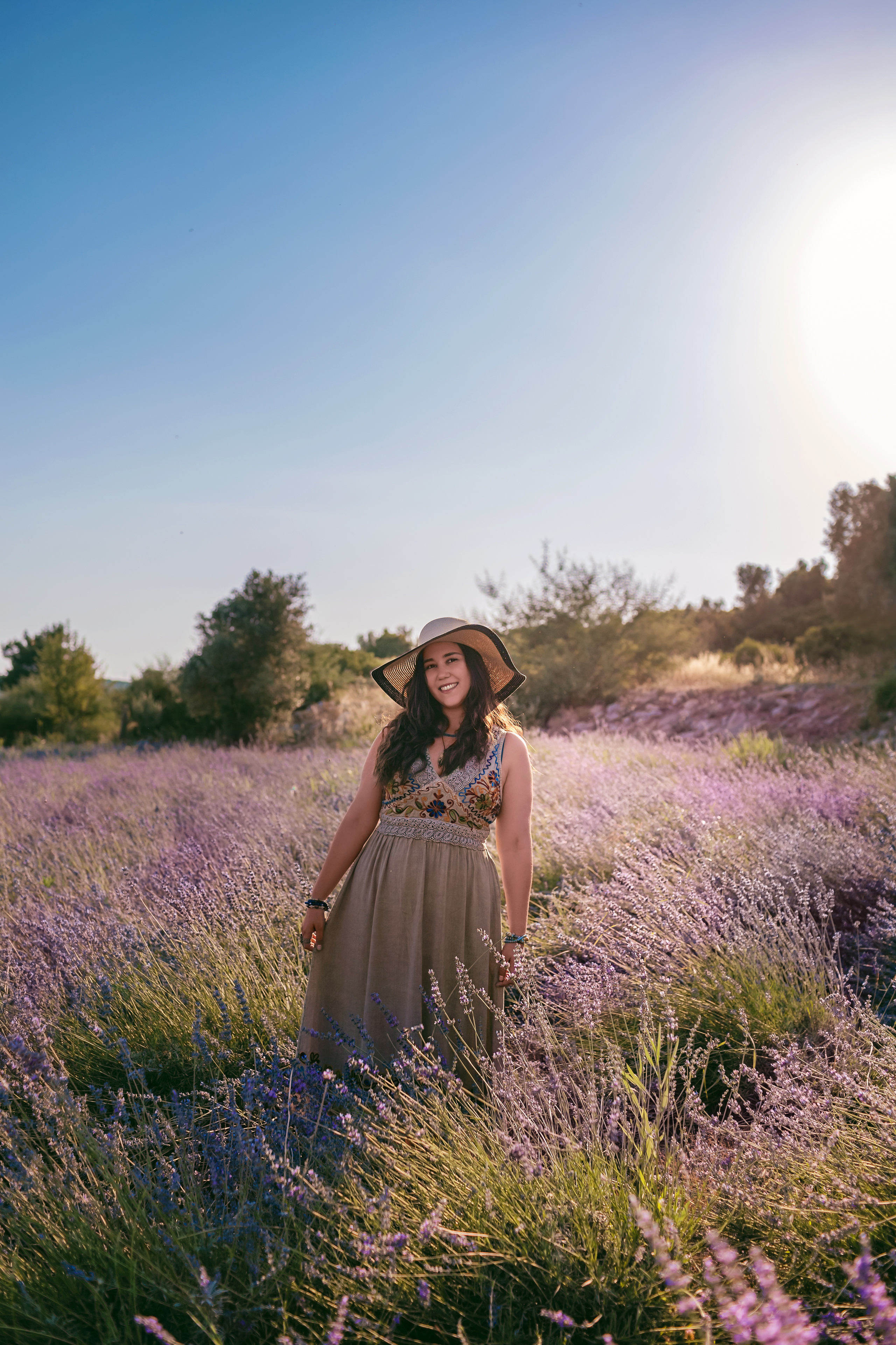 Photoshoot in lavender