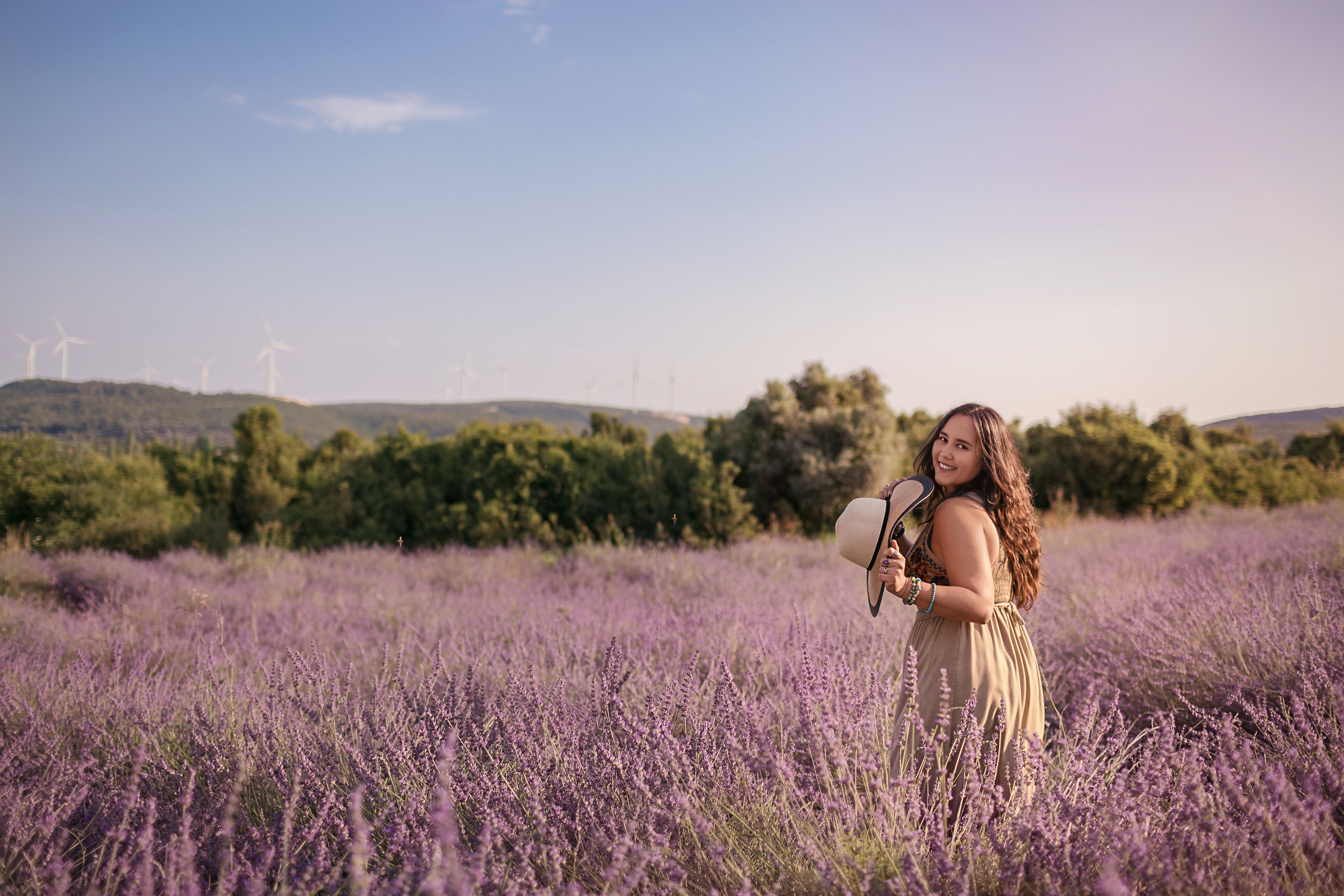 Photoshoot in lavender