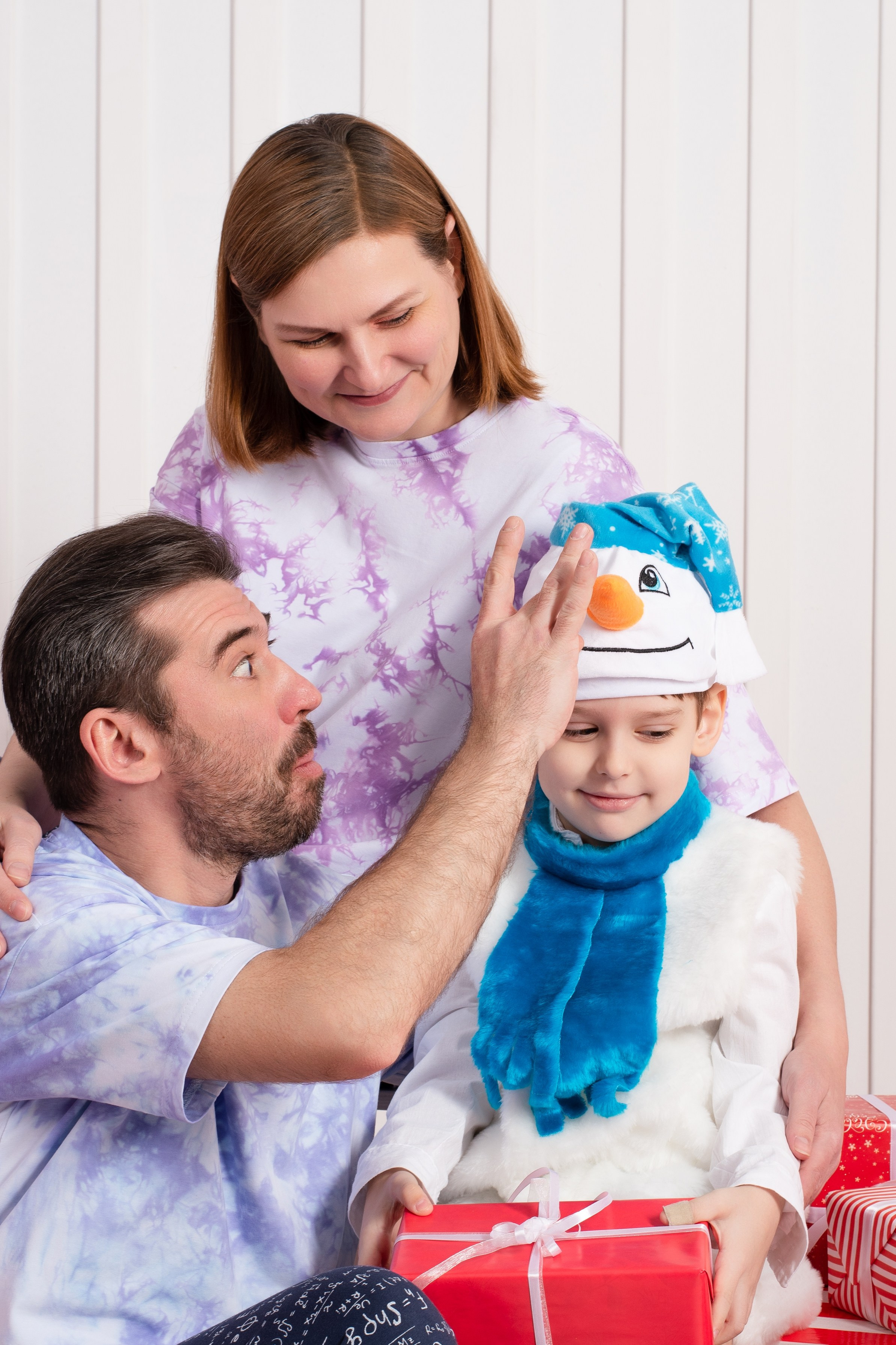 Светлана с семьей. Студийная съемка. Екатерина Бикбаева фотограф, видеограф, медиа-продюсер