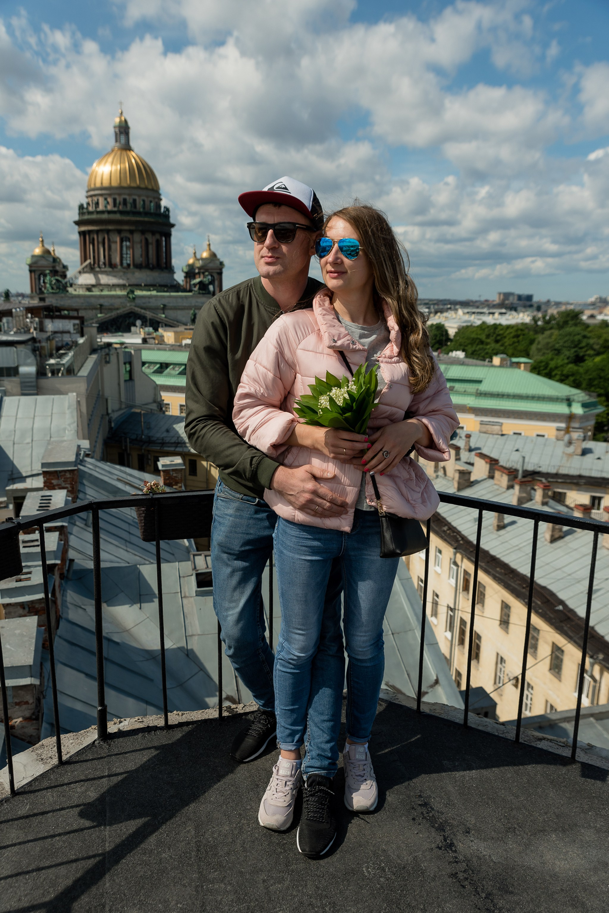 Крыша у Исаакиевского собора. Свадебный и семейный фотограф из Санкт-Петербурга Климов Анатолий