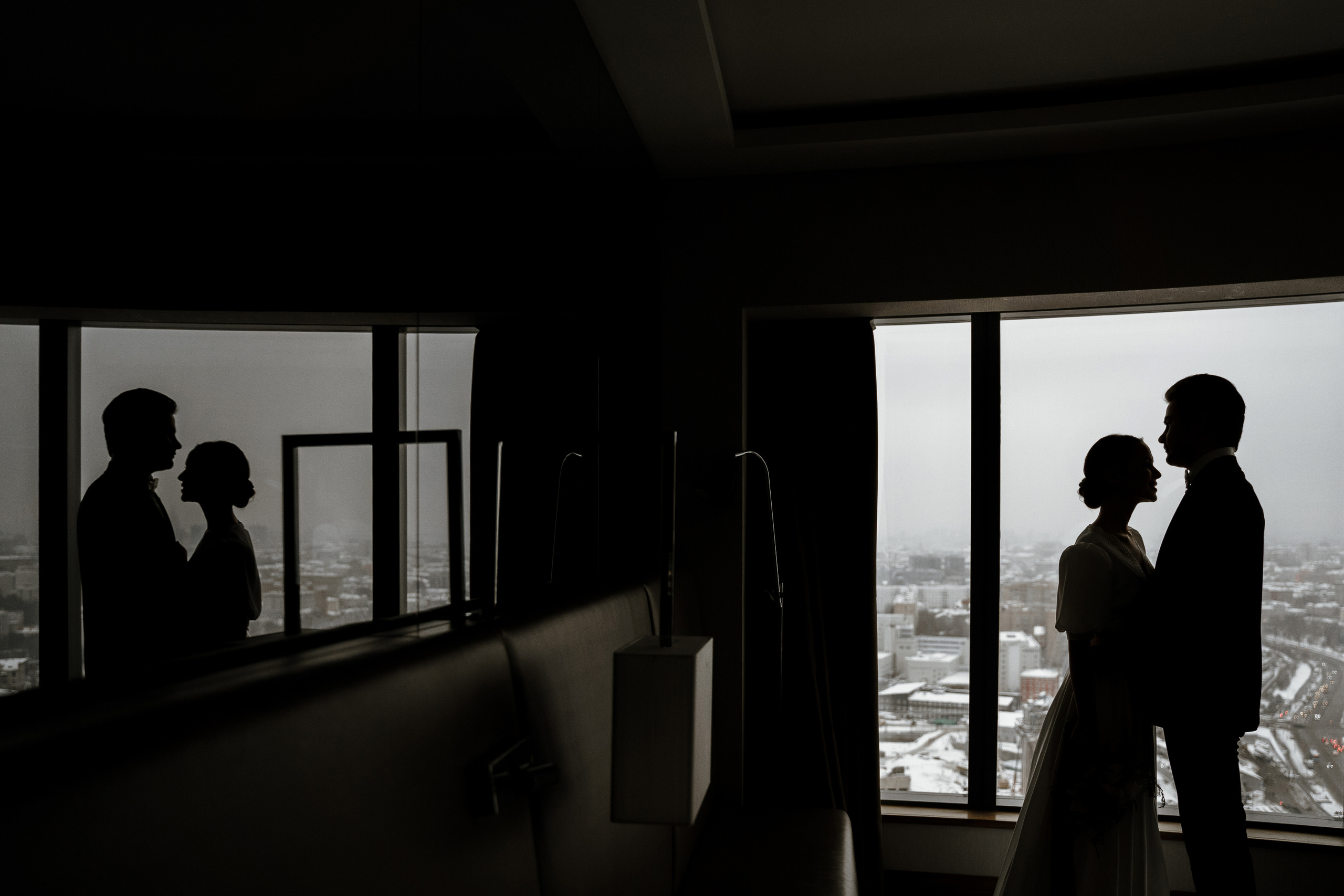 Свадебная фотосессия в отеле Radisson Blu Olympiyskiy Hotel Moscow 5*