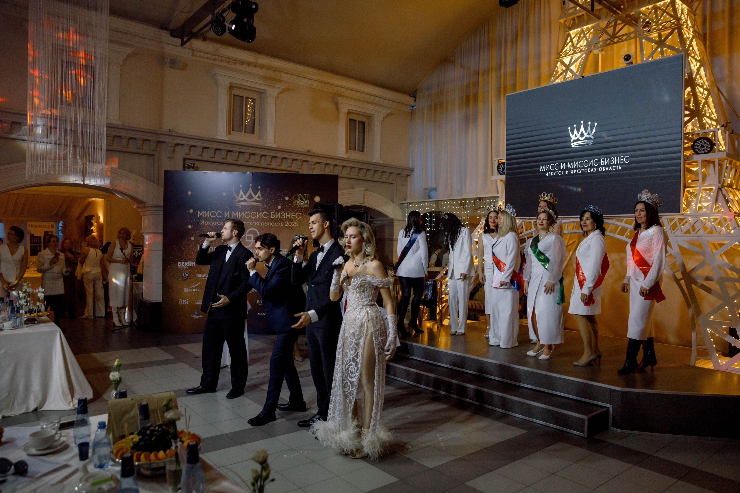 Мисс и Миссис Бизнес Иркутск 2025 (открытие, рест. Париж). Свадебный фотограф Иркутск, репортажный фотограф Иркутск
