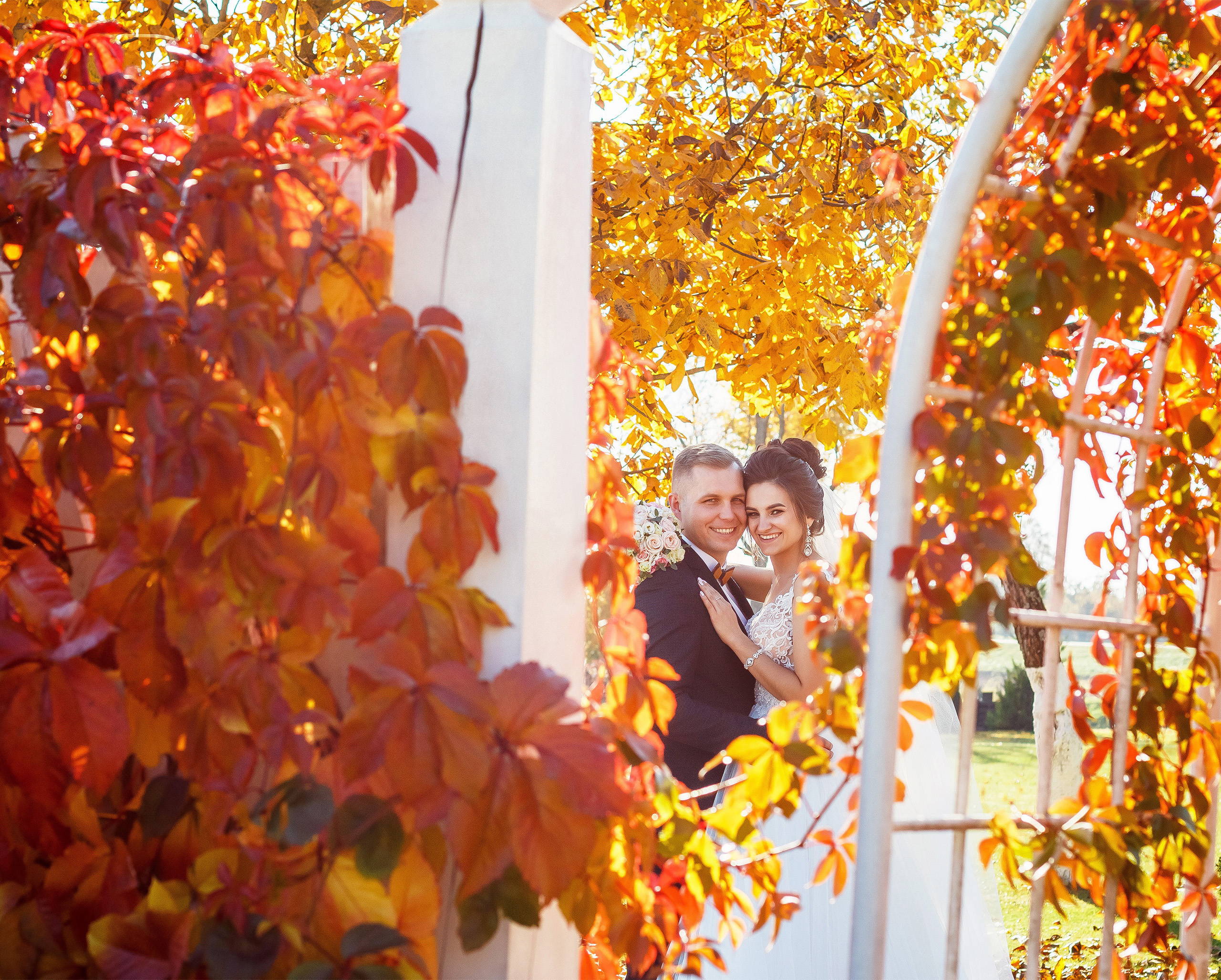 Sesja ślubna jesienią