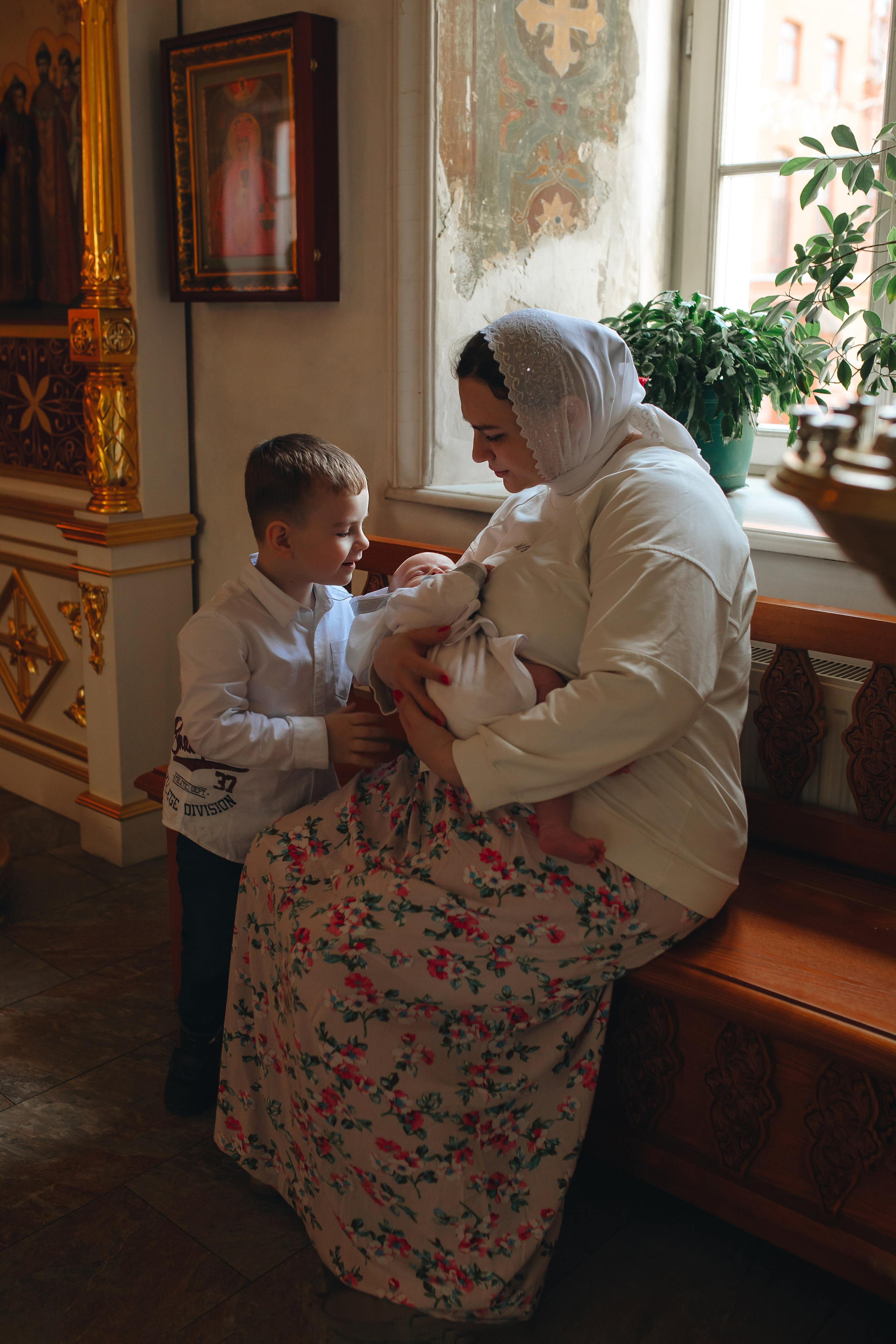 Крещение в светлом Храме. Семейный и детский фотограф в Москве Дорогова Екатерина