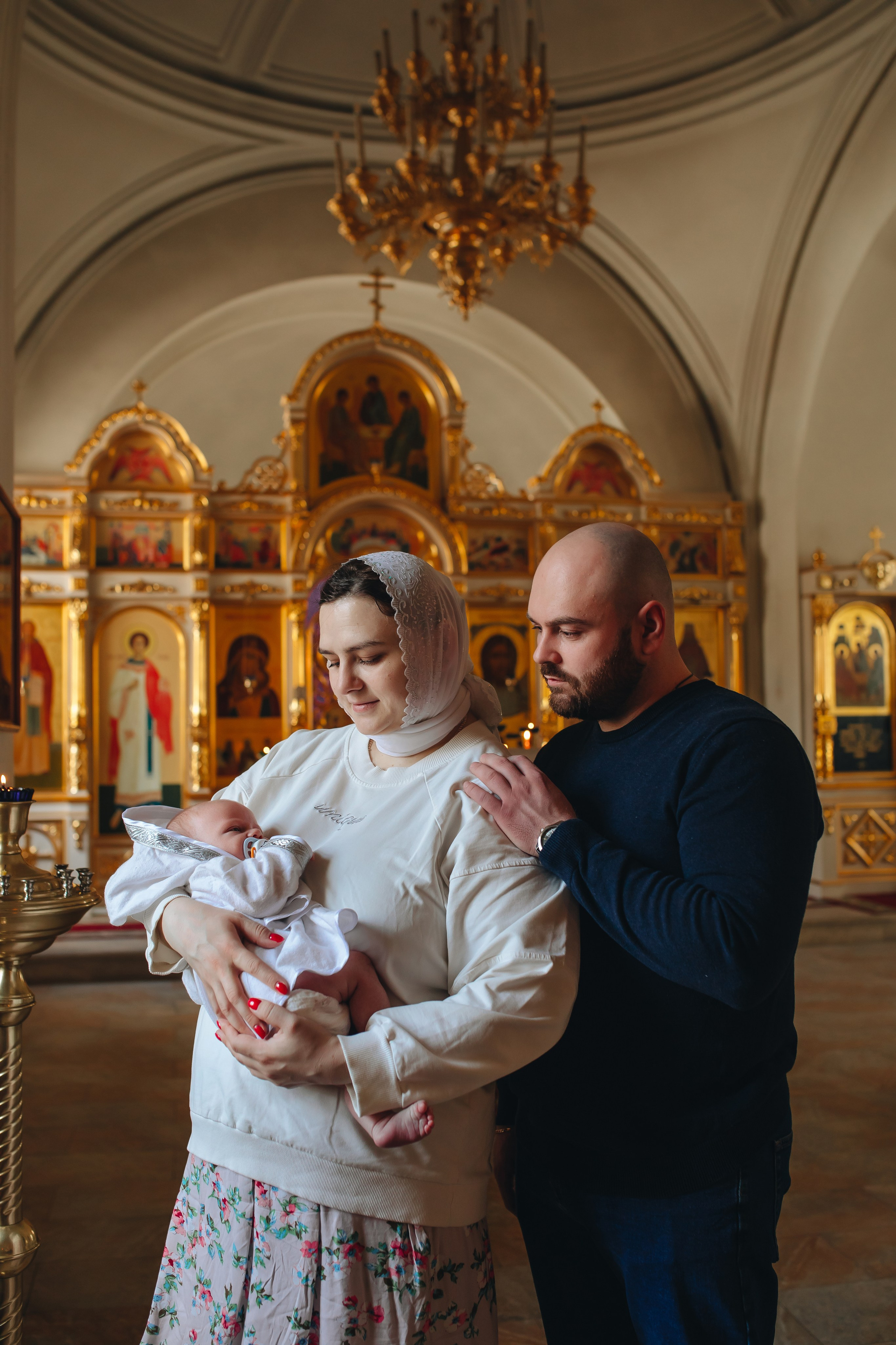 Крещение в светлом Храме. Семейный и детский фотограф в Москве Дорогова Екатерина