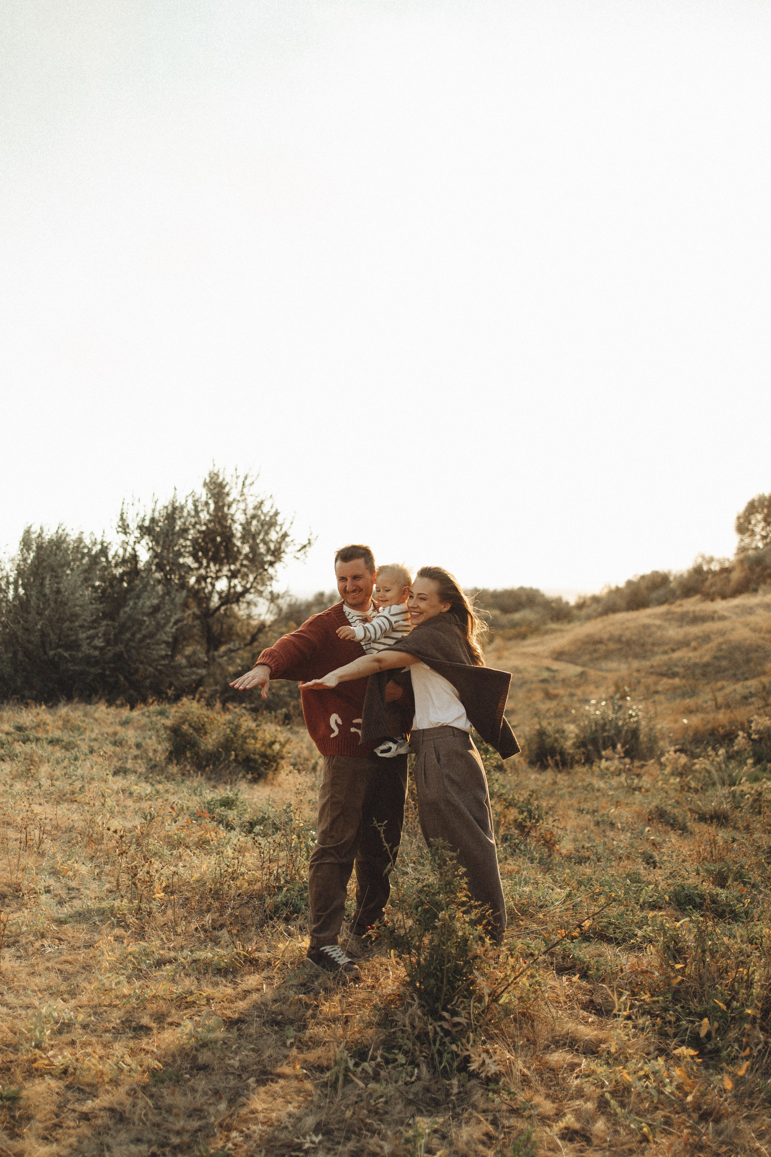 Семейная история, закат в Мержаново. Семейный и детский фотограф, таганрог, ростов-на-дону