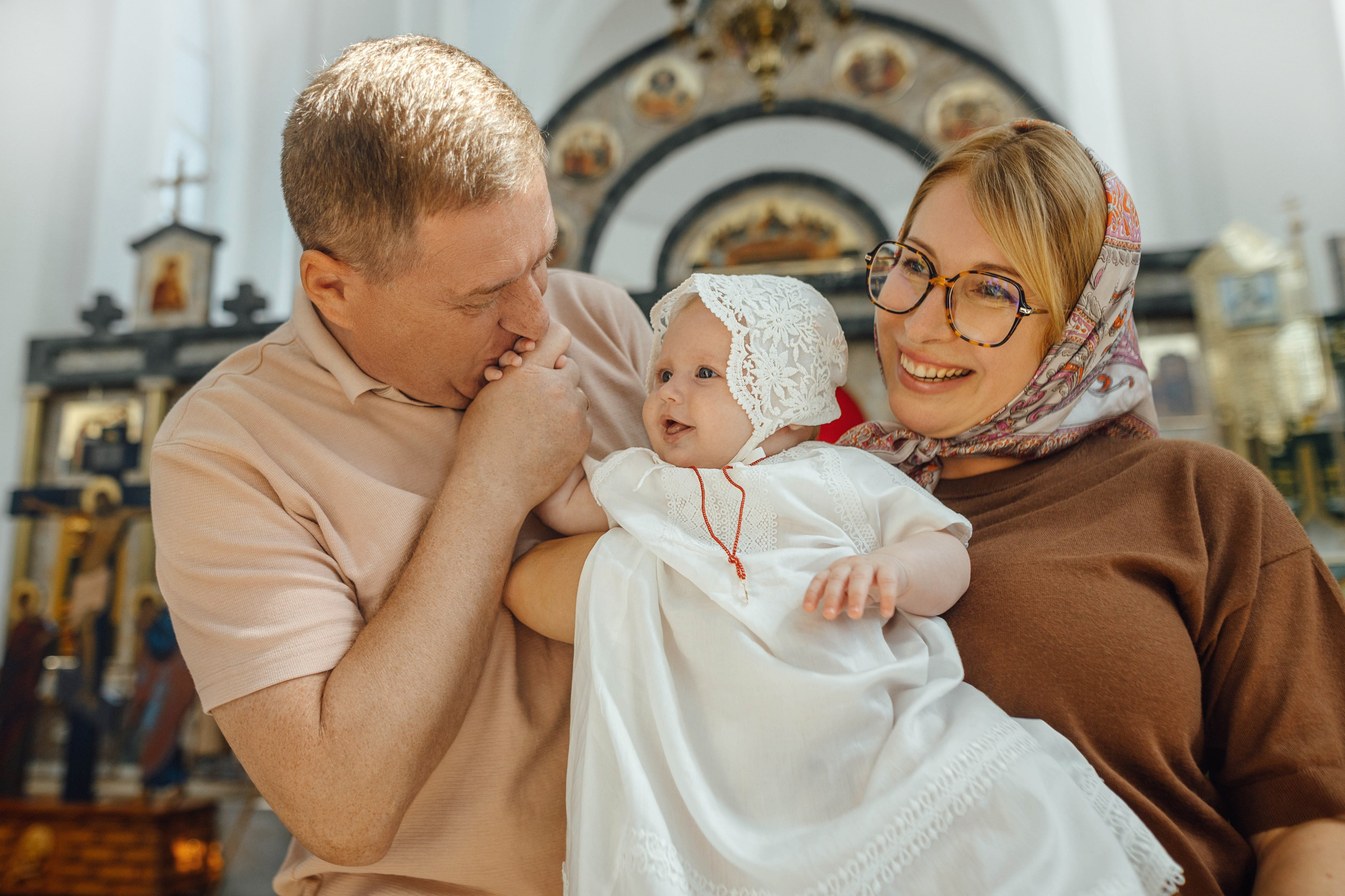 Крещение Мишель, гп. Ивенец, храм Ефросинии Полоцкой, август 2025