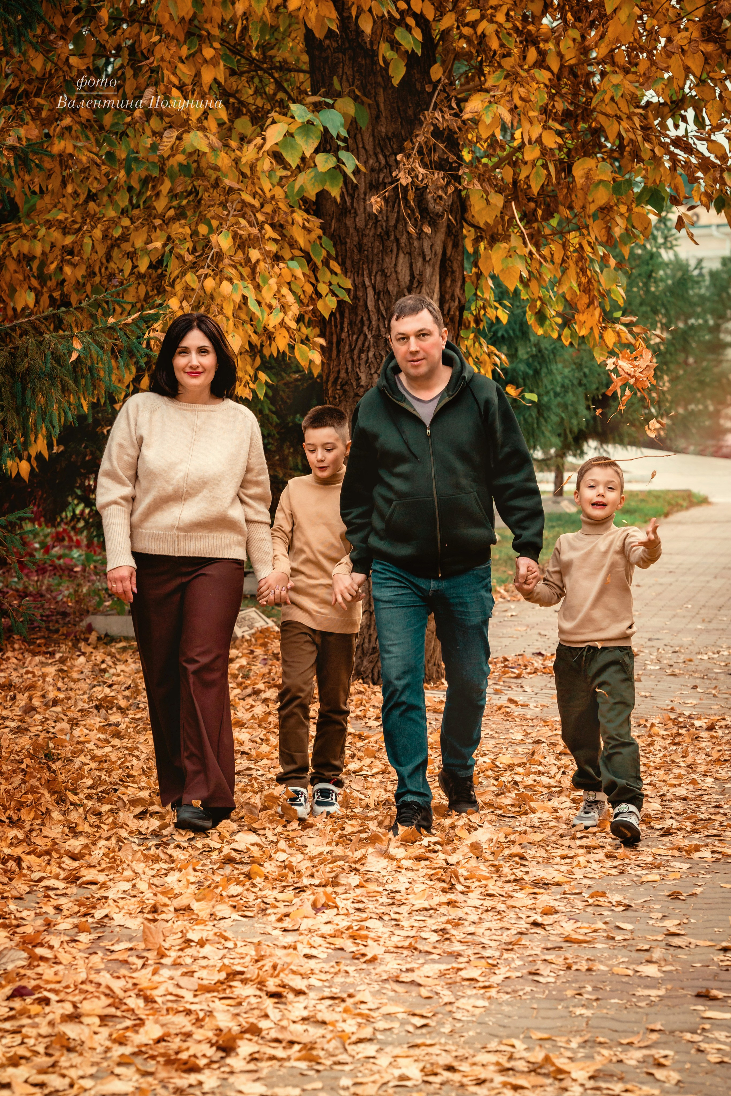 Семейные съёмки на улице. Фотограф Валентина Полунина
