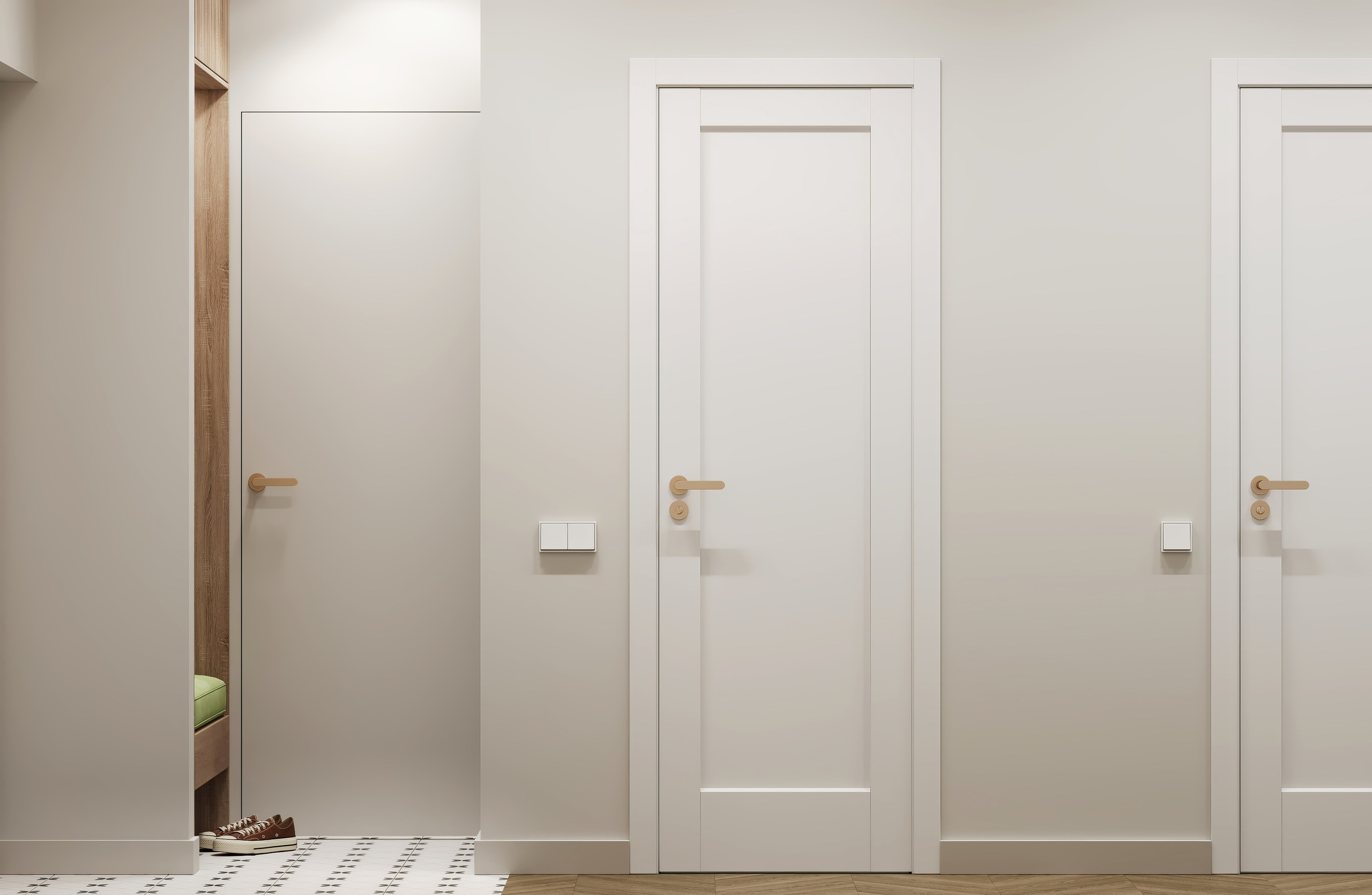 Визуализация квартиры ЖК Дзен-кварталы 70.2 m². Заказать 3d визуализацию интерьеров — Дарья Веденёва