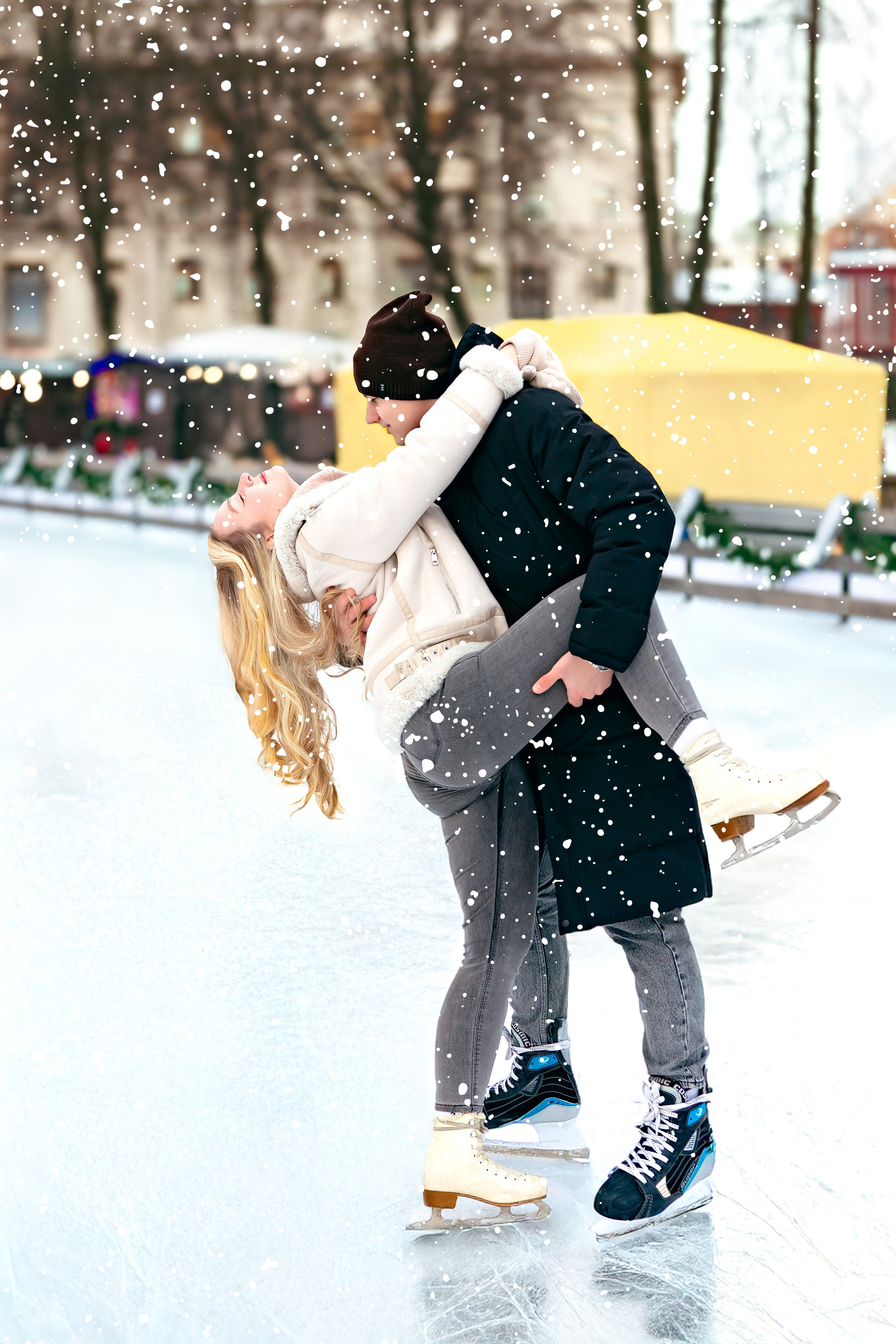 Love story фотосессия на коньках