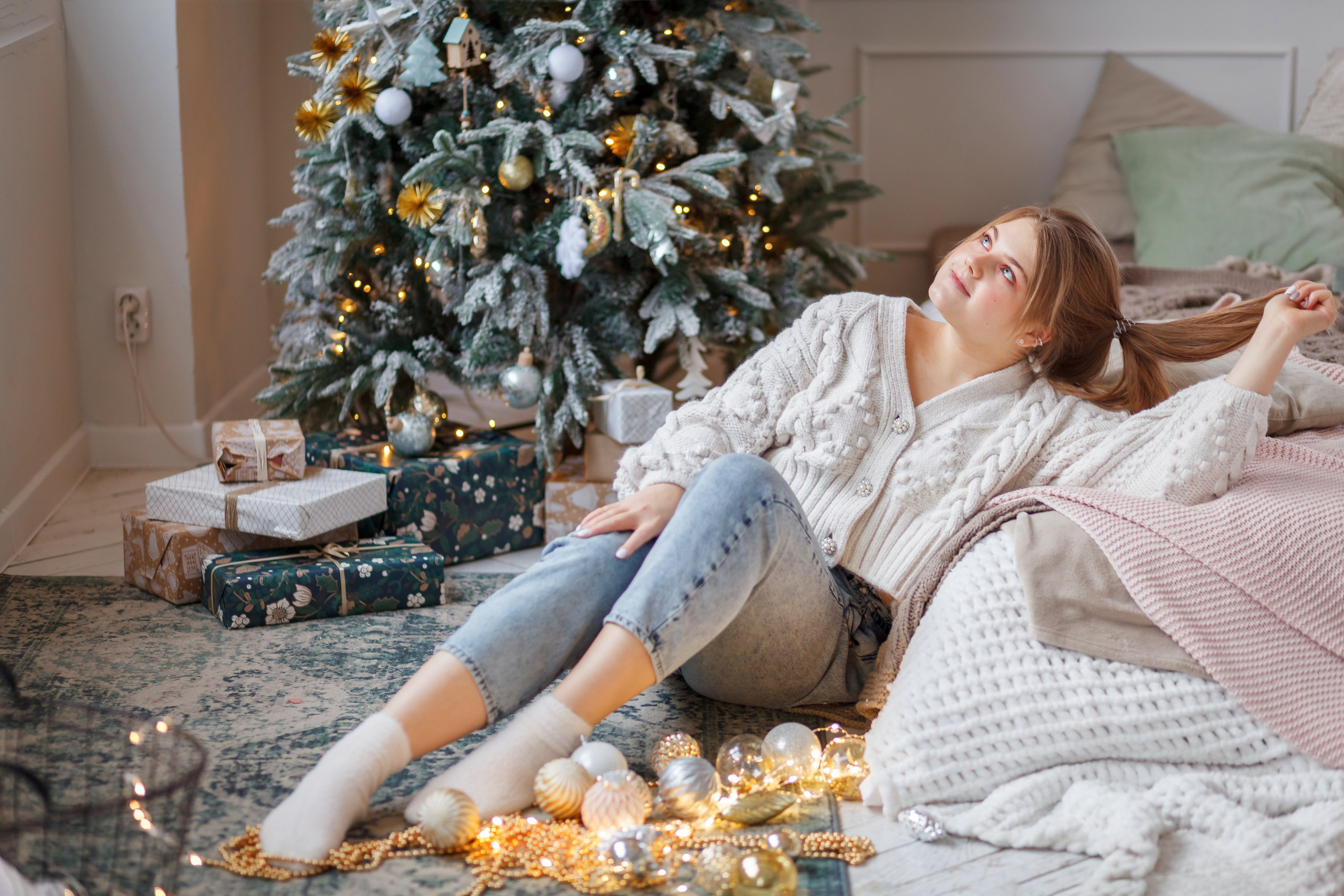 Новогодние портретные в студии. Фотограф в Самаре Юлия Решетнева