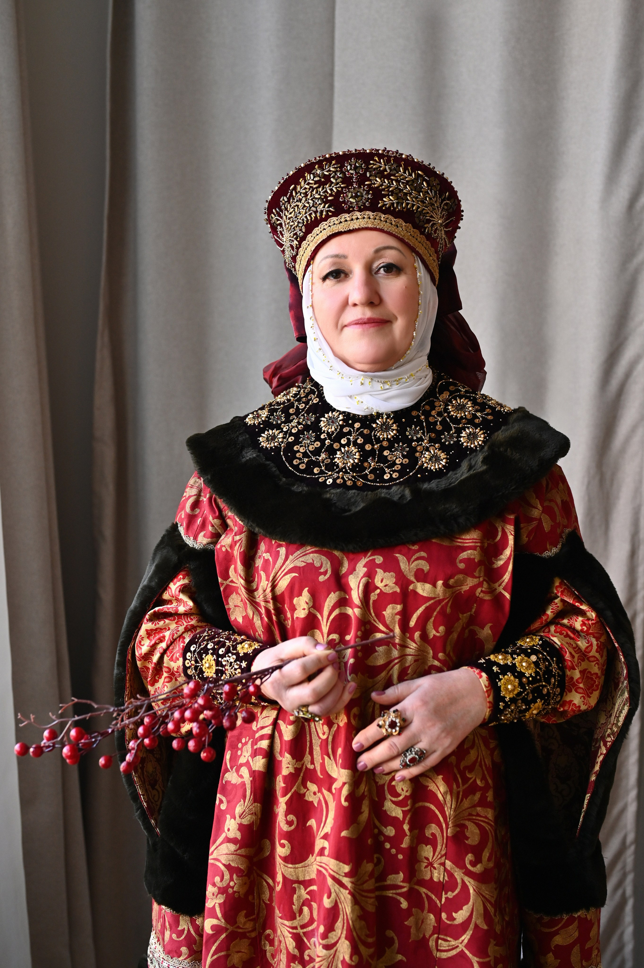 русский наряд женщины