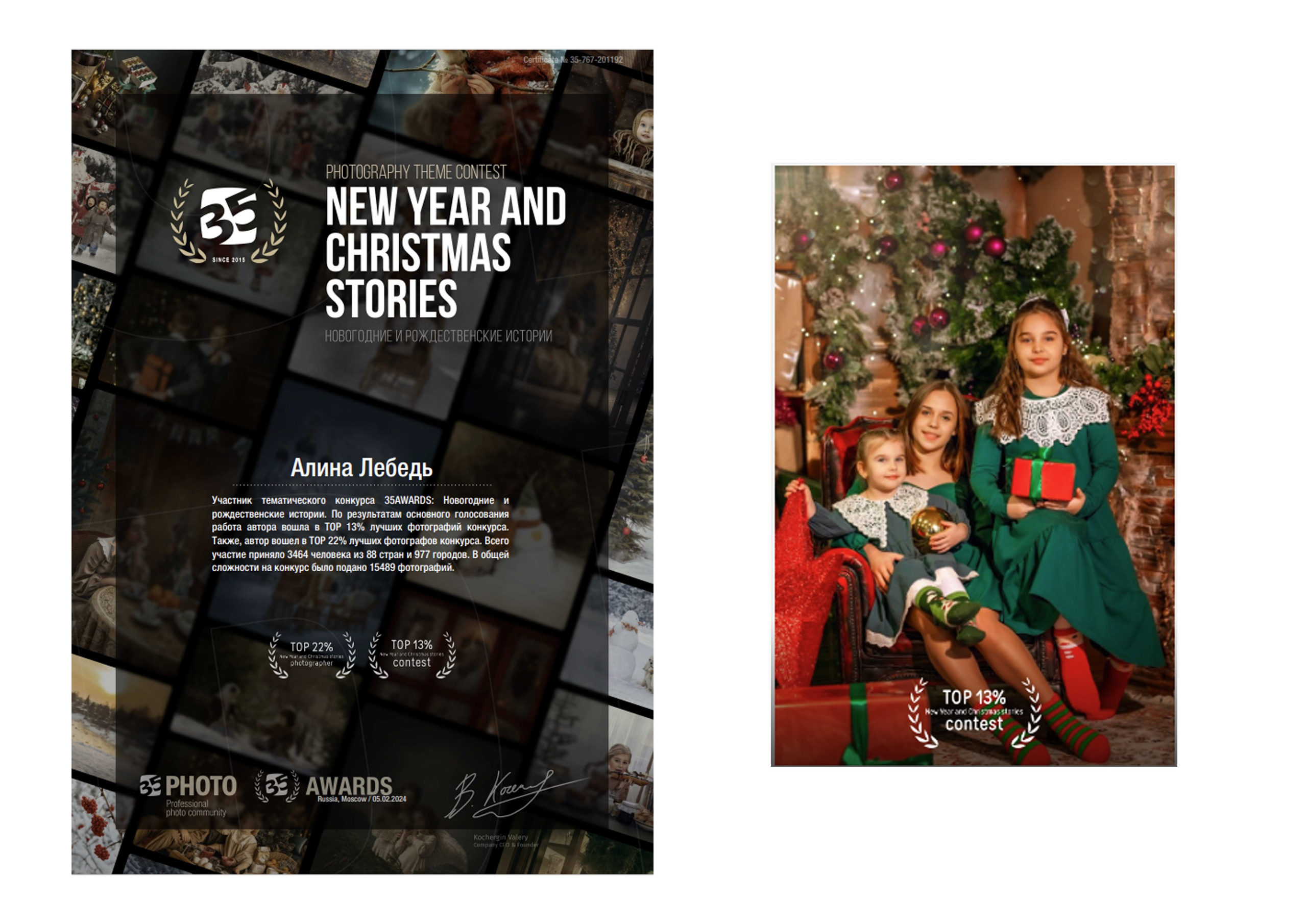Международная премия фотографии 35awards. Фотограф Алина Лебедь