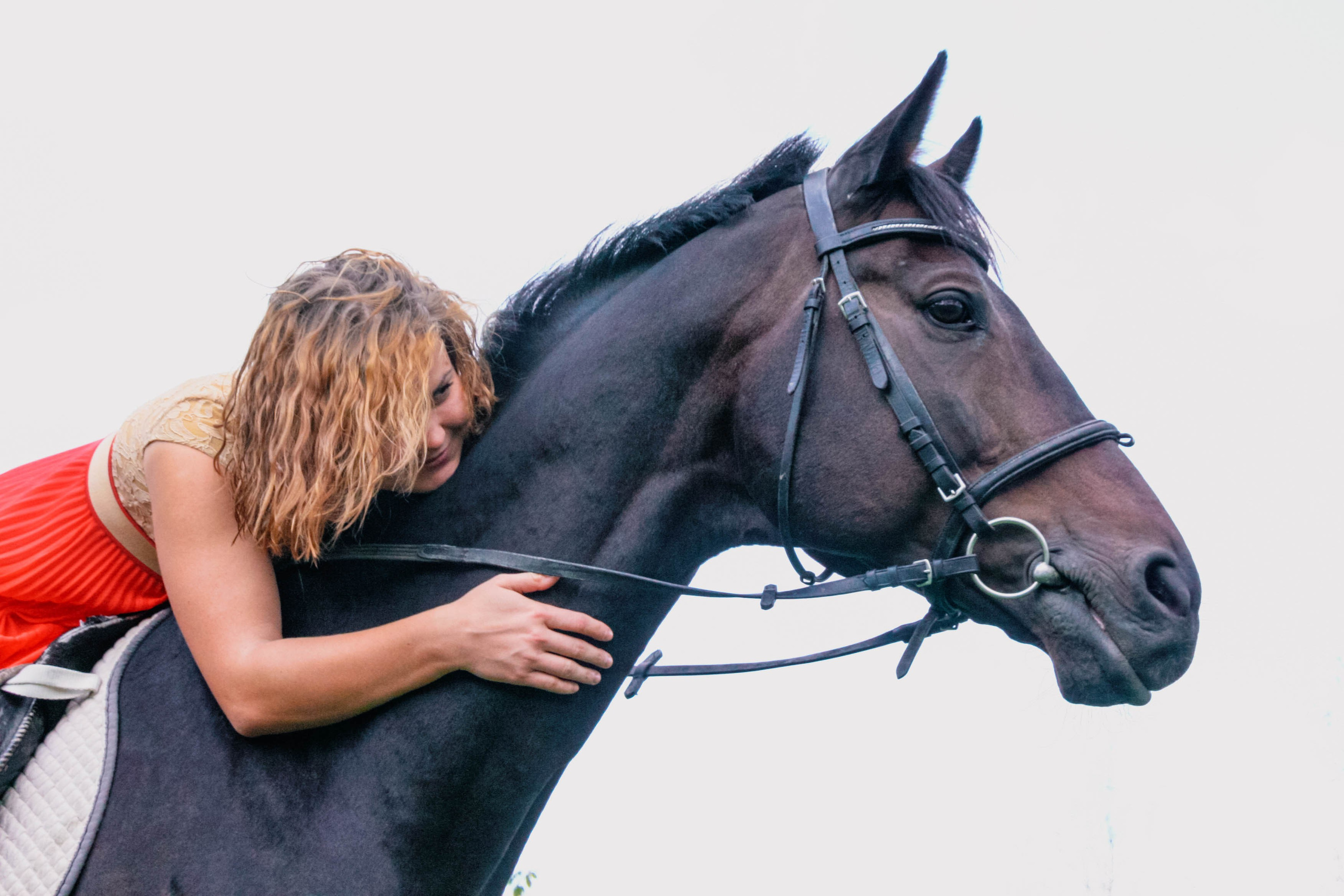 Алёна и Даша на лошади. Фотограф Пермь. Фотосессия в фотостудии Перми и на свежем воздухе