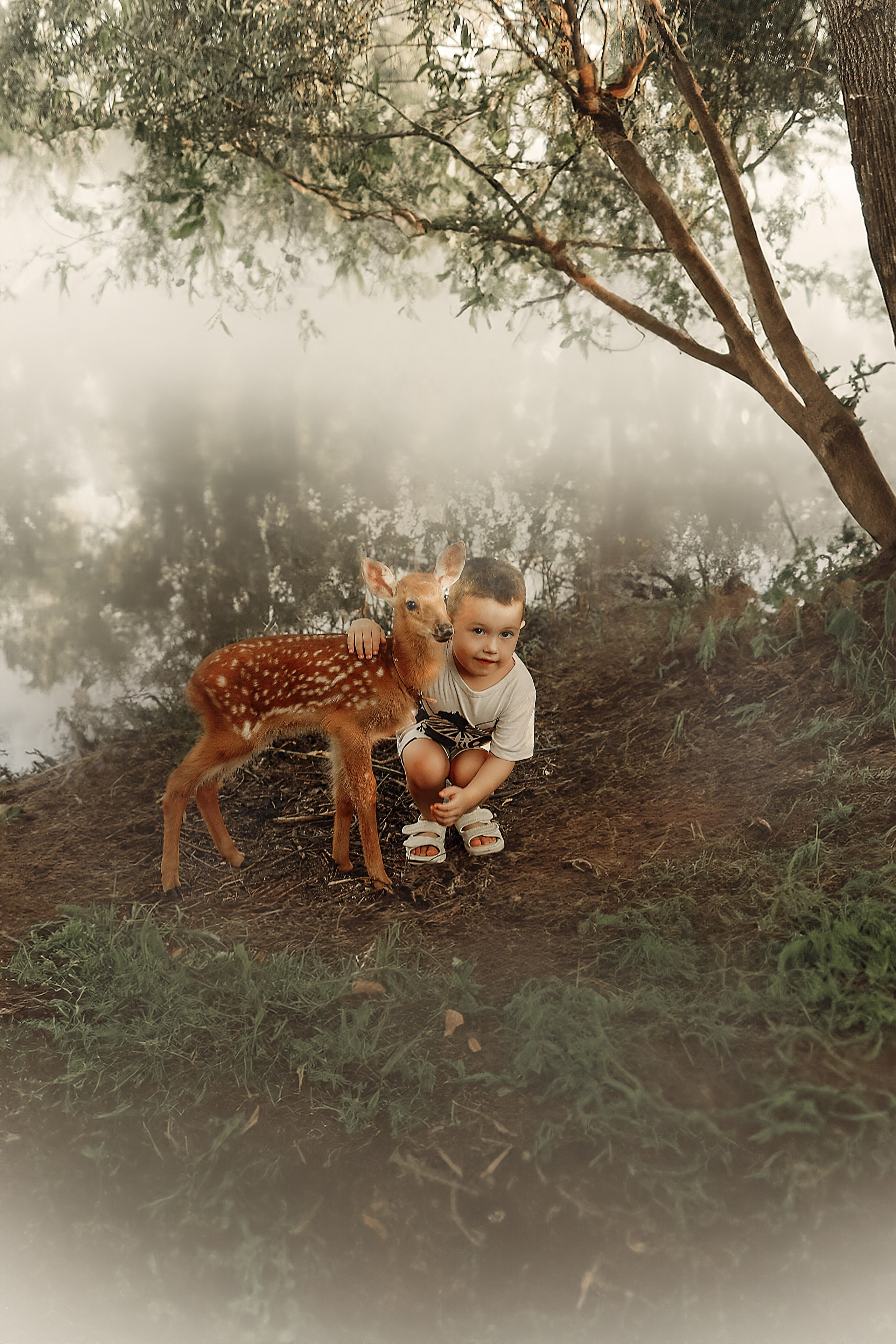 Фотосессия с олененком Бэмби. Иванова Ирина Свадебный и семейный фотограф г. Уфа
