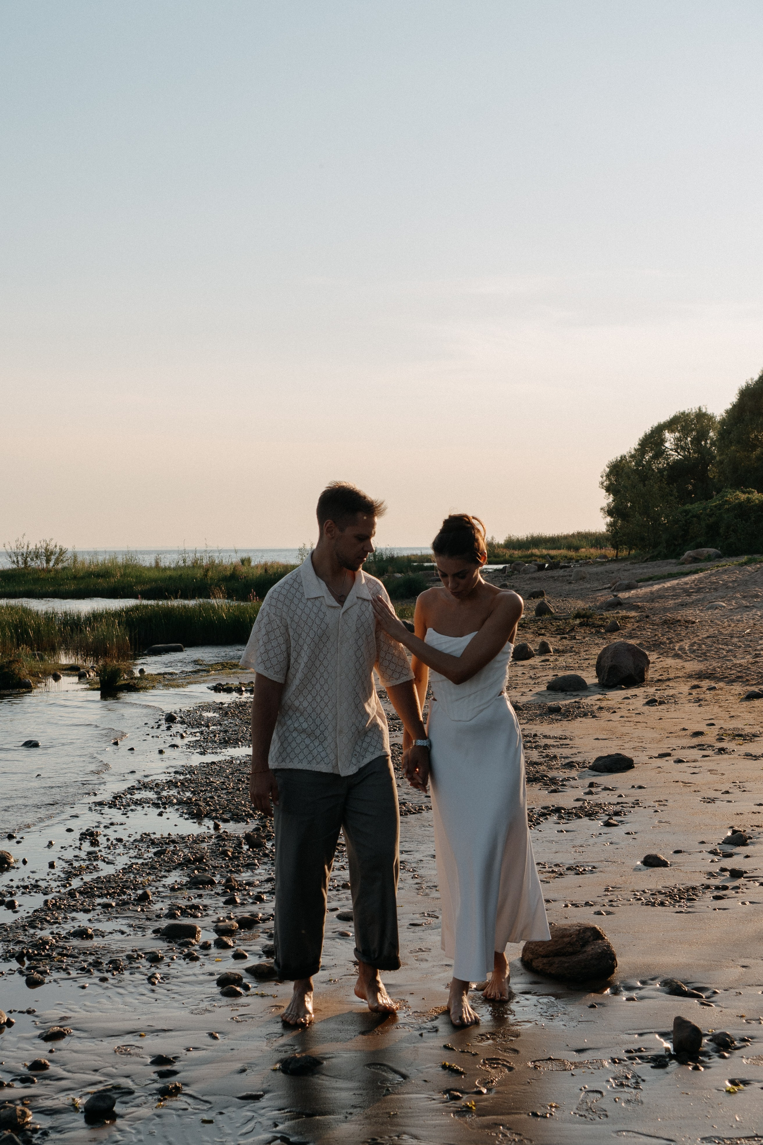 СВАДЕБНАЯ ФОТОСЕССИЯ ВЫЕЗДНОЙ ЦЕРЕМОНИИ (ФИНСКИЙ ЗАЛИВ). Профессиональный фотограф, Санкт-Петербург — Виктория Богомолова