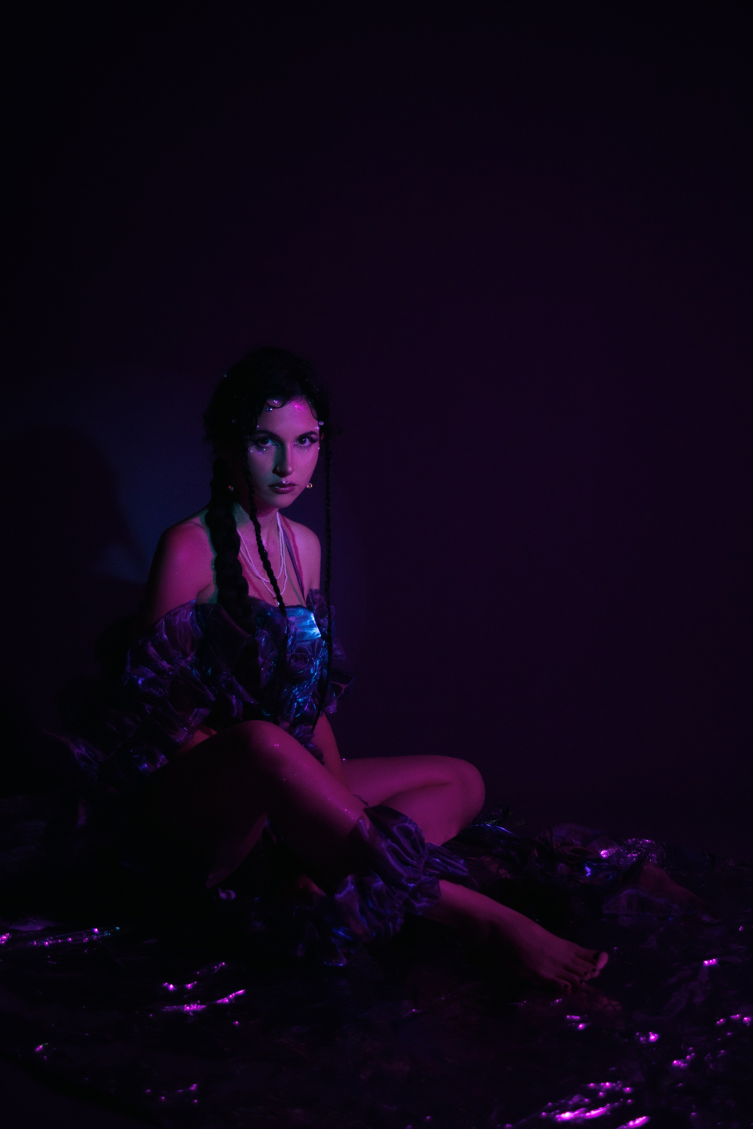 Backstage of the music video. Magic photos