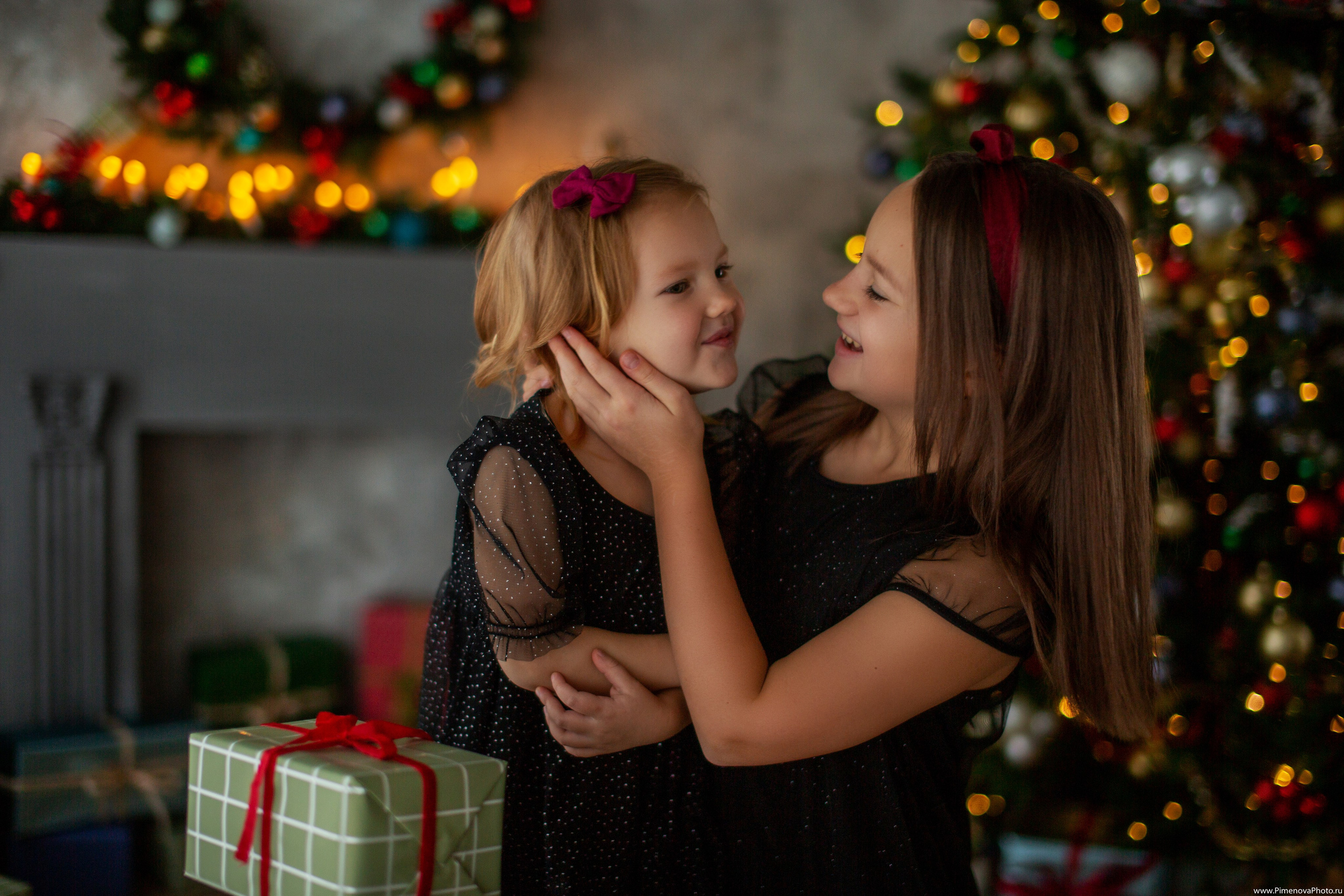 Новогодняя сказка Вари и Маруси, 2024. Семейный и детский фотограф в Петрозаводске
