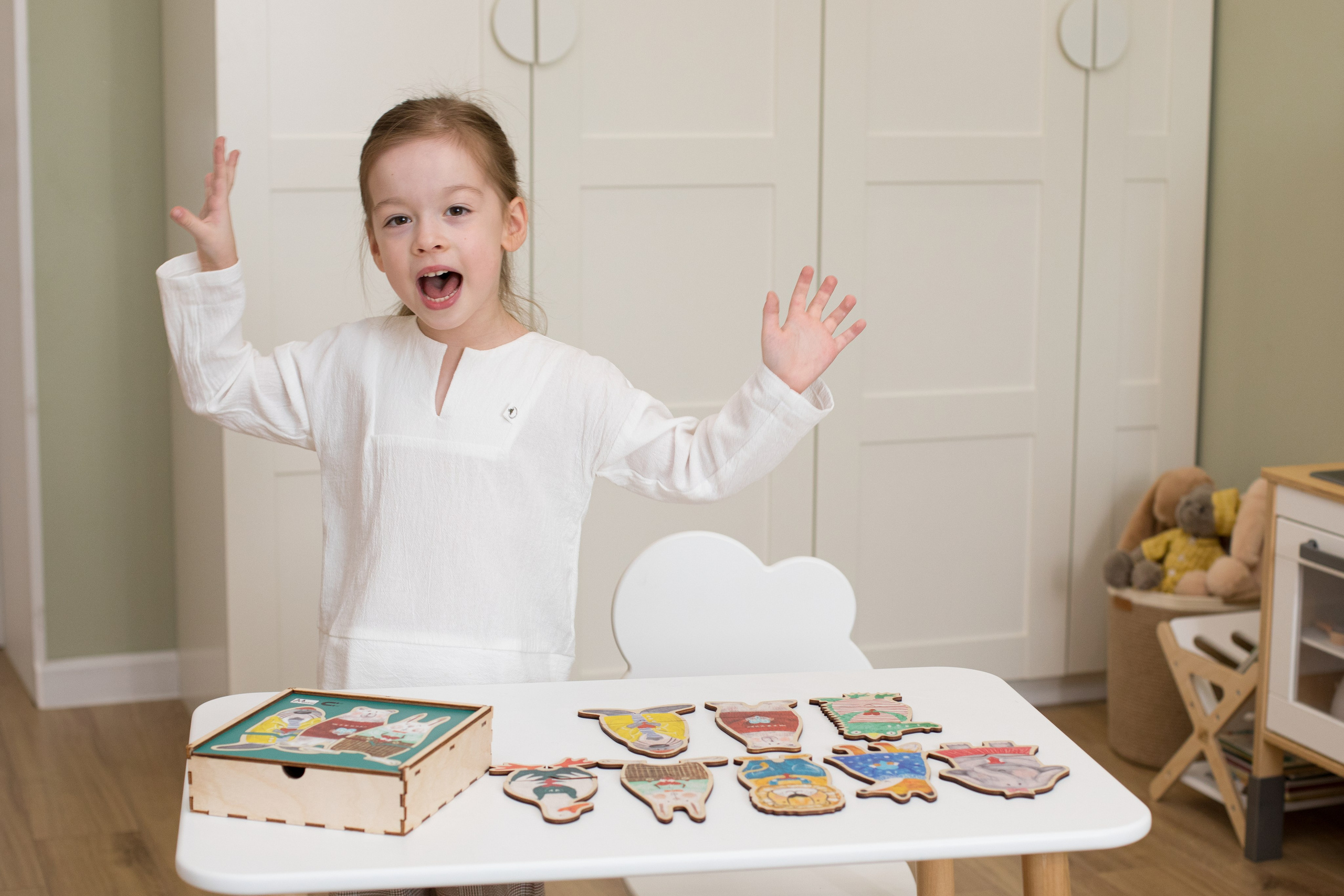 Фотоконтент деревянных пазлов. Детский и контент фотограф Надя Волкова Санкт-Петербург