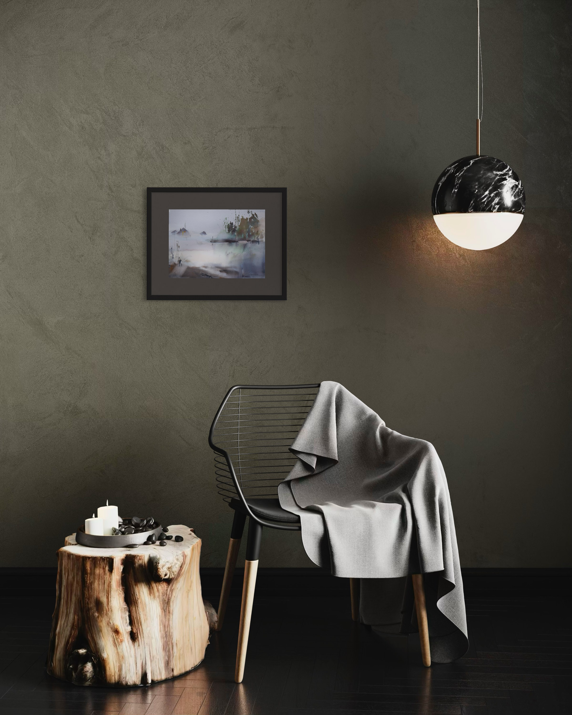 Пейзаж 3 серии работ ТУМАН (25×34 см) 6 000р. ГАЛЕРЕЯ