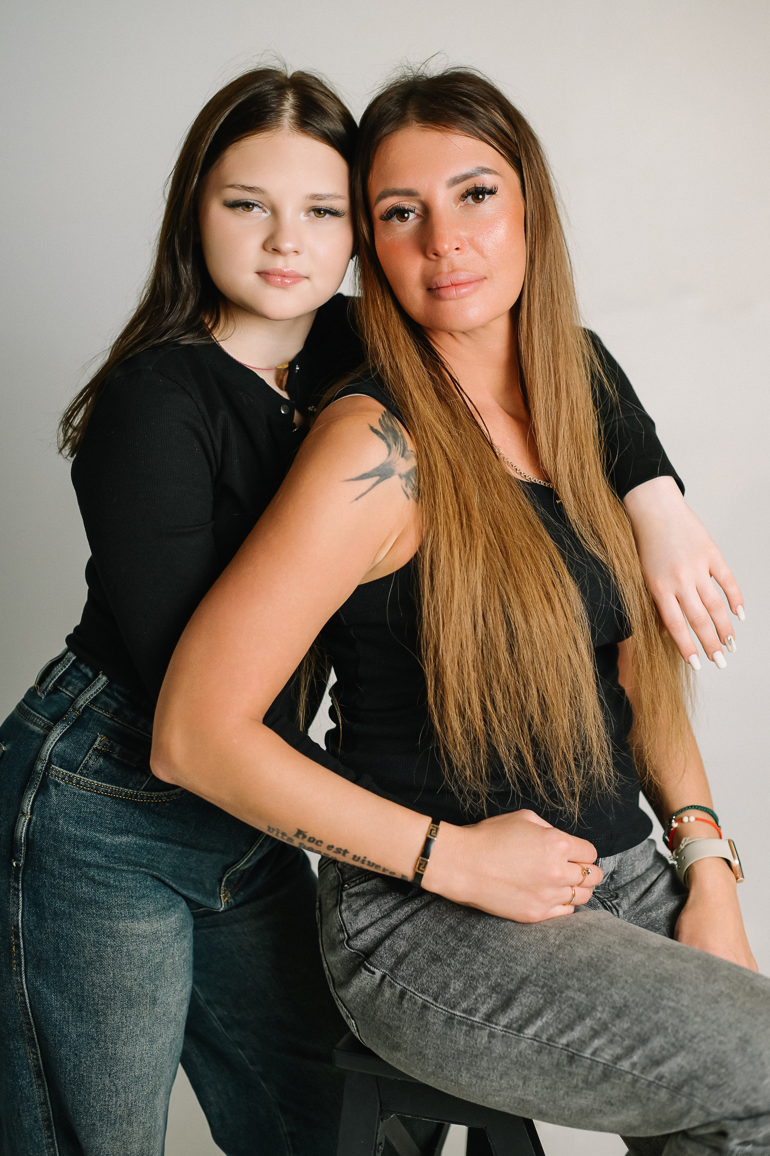 Александра с детьми