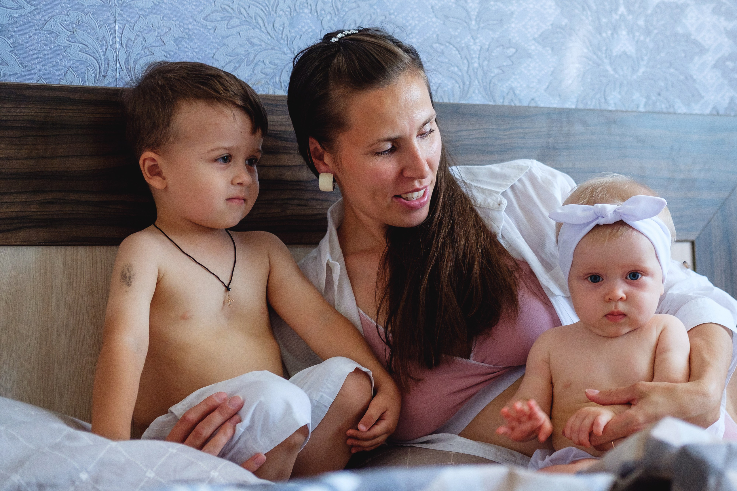 Портрет мамы и деток. Фотосессия материнства в Тюмени