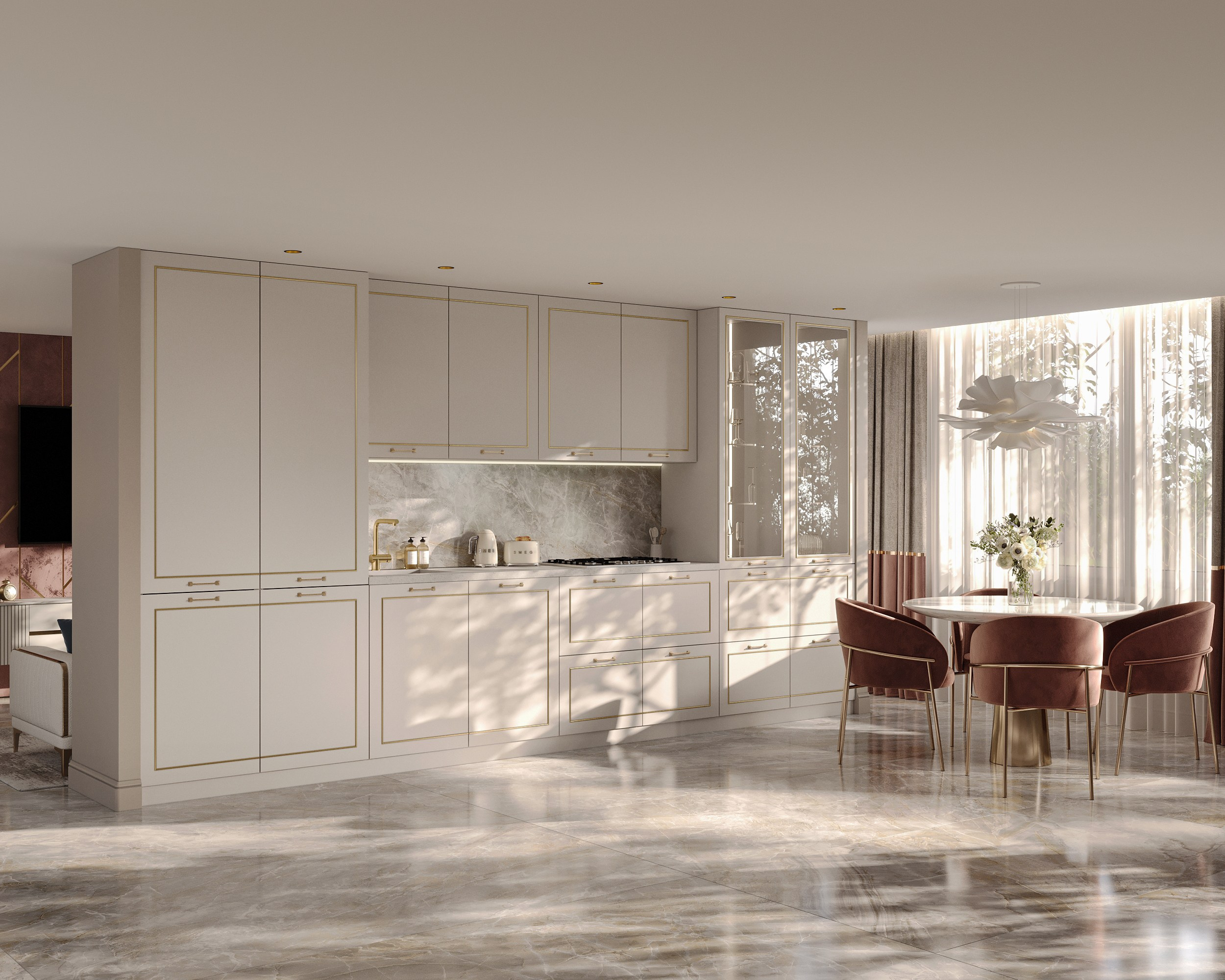 MKR кухонные гарнитуры (предметная 3D визуализация). Королёва Анастасия | 3D визуализатор